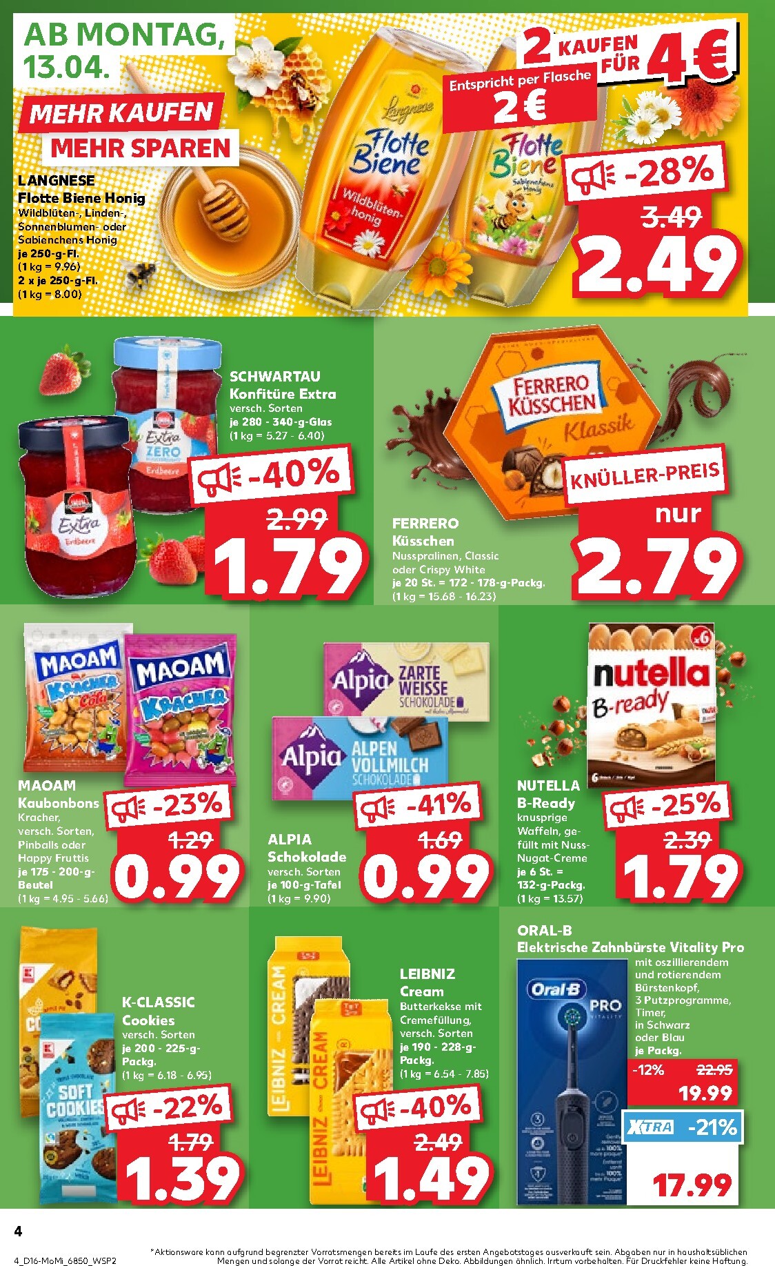 kaufland - Kaufland - Angebote ab Montag Prospekt nächste Woche – von Montag 13.04.2026 bis Mittwoch 15.04.2026 - page: 4