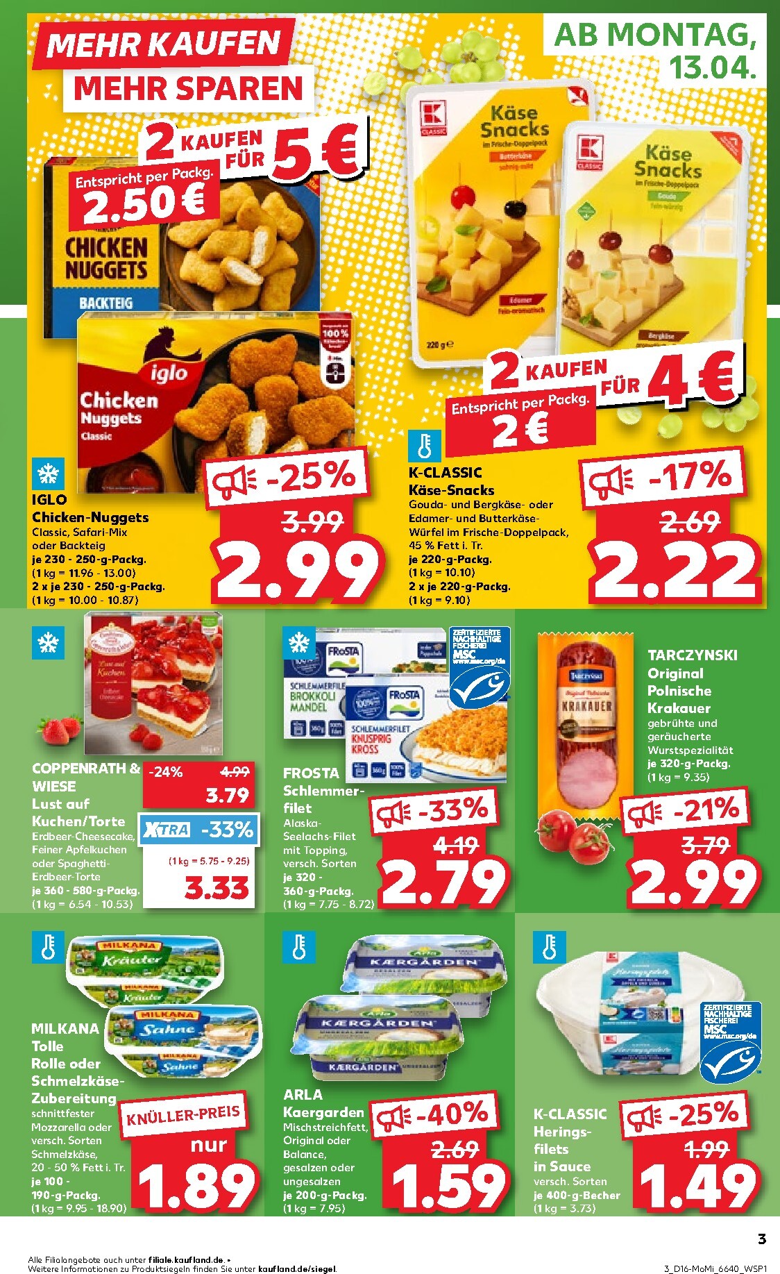 kaufland - Kaufland - Angebote ab Montag Prospekt nächste Woche – von Montag 13.04.2026 bis Mittwoch 15.04.2026 - page: 3