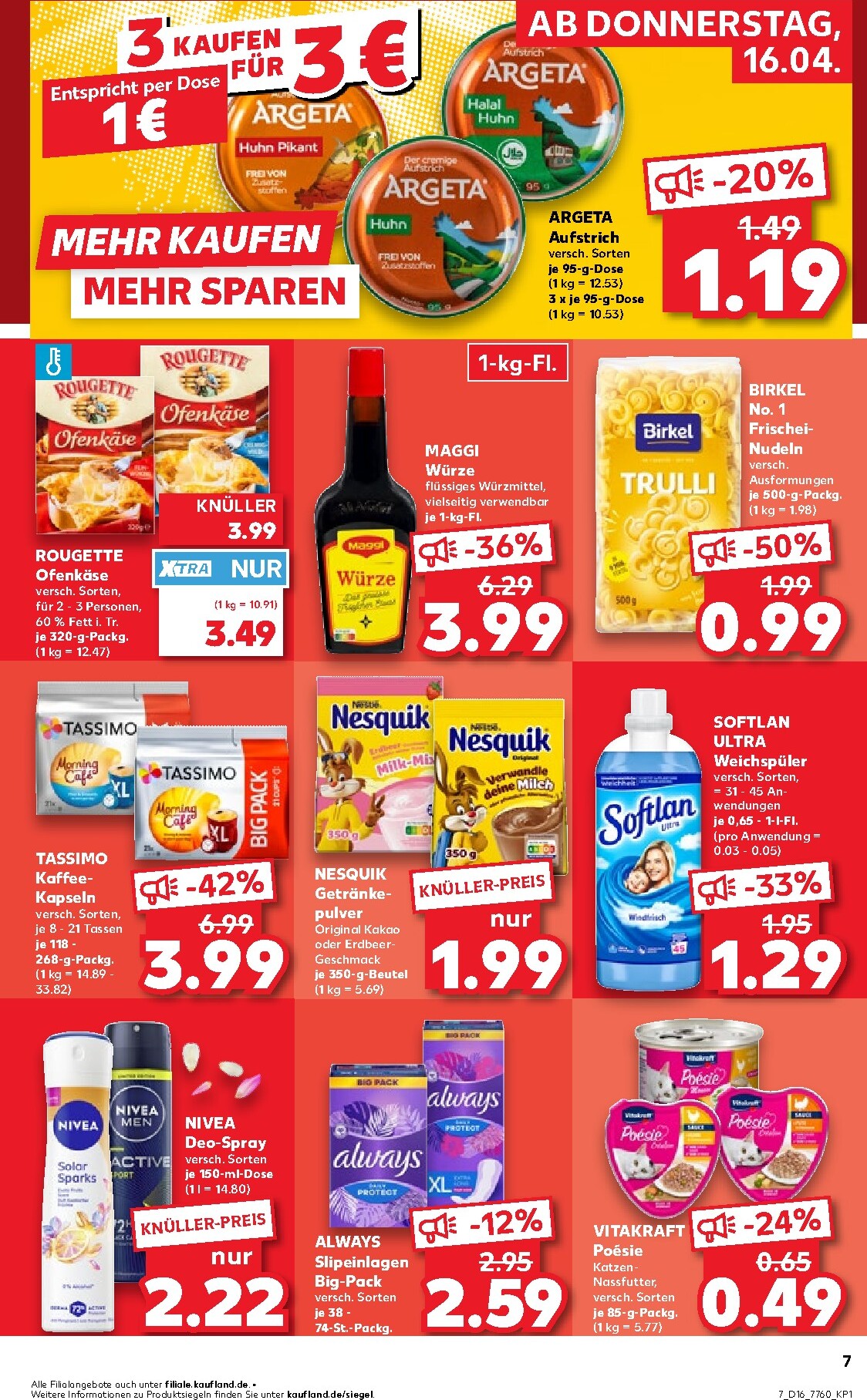kaufland - Kaufland Prospekt nächste Woche – von Donnerstag 16.04.2026 bis Mittwoch 22.04.2026 - page: 7