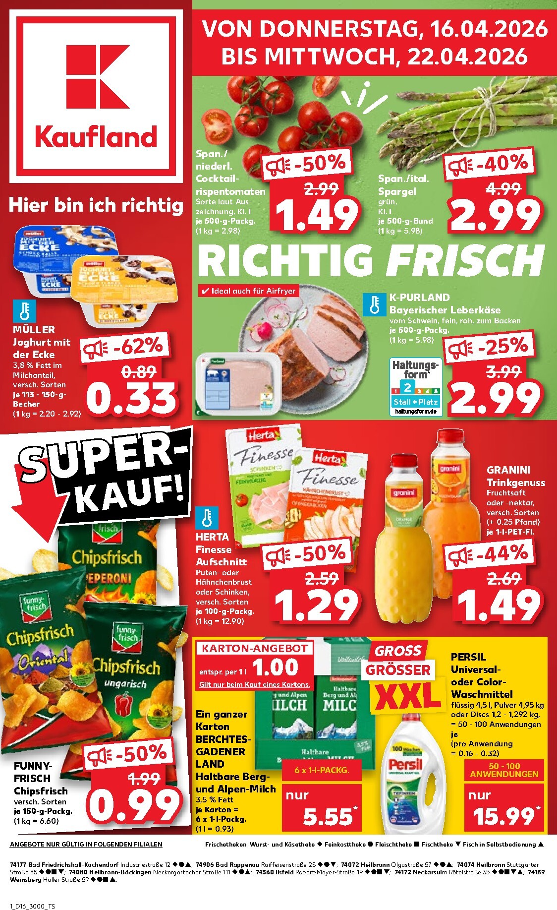 kaufland - Kaufland Prospekt nächste Woche – von Donnerstag 16.04.2026 bis Mittwoch 22.04.2026