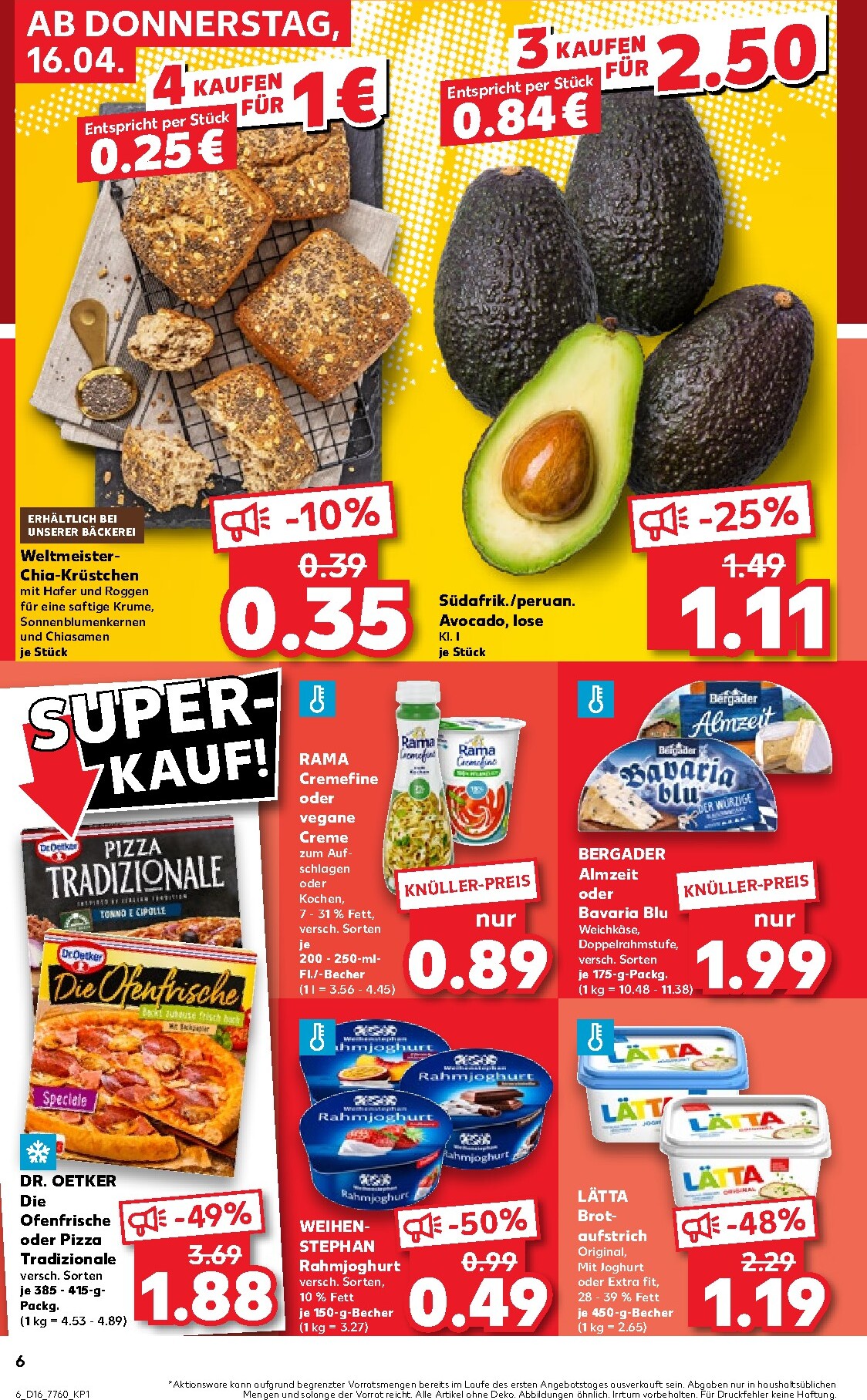 kaufland - Kaufland Prospekt nächste Woche – von Donnerstag 16.04.2026 bis Mittwoch 22.04.2026 - page: 6