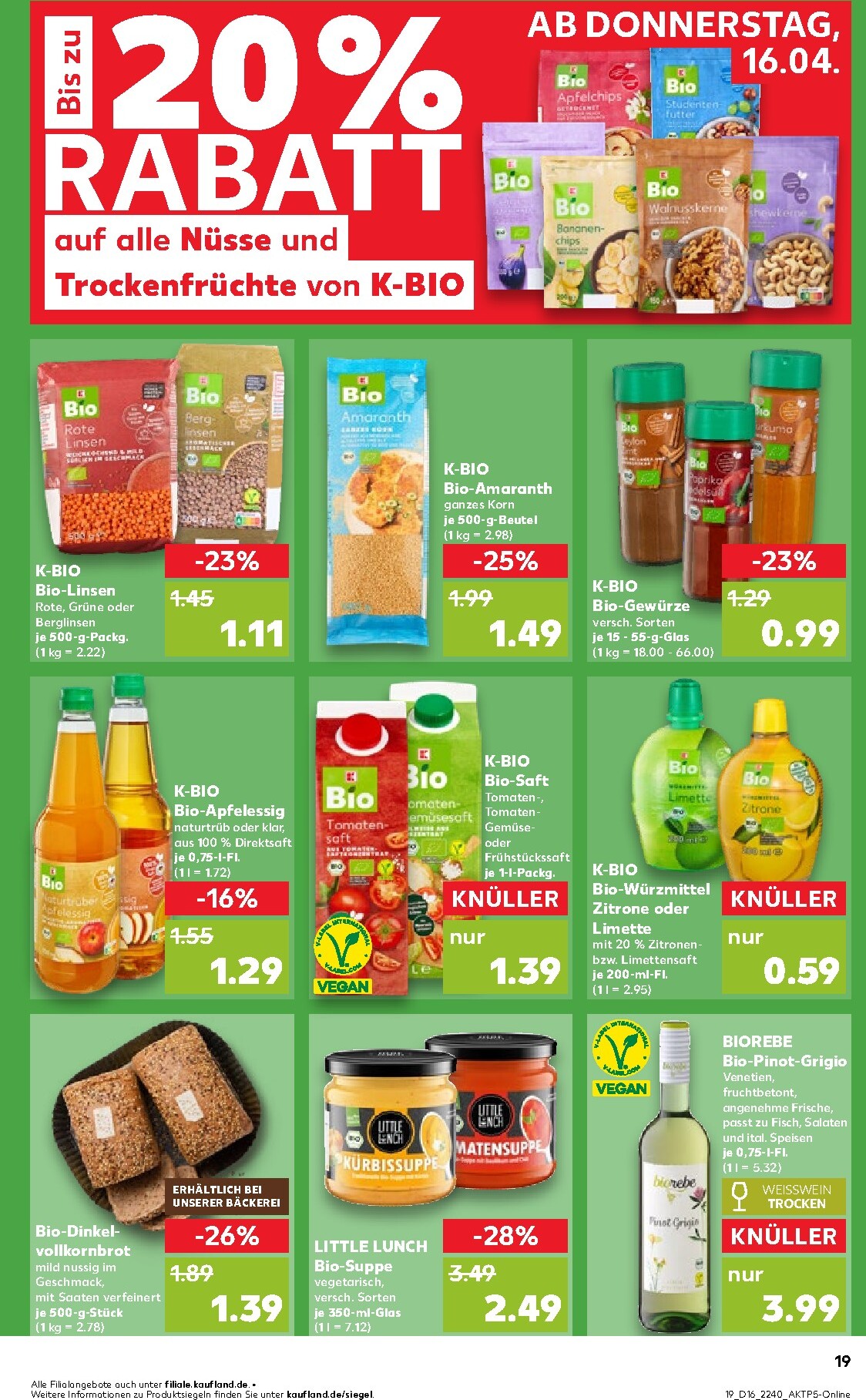 kaufland - Kaufland Prospekt nächste Woche – von Donnerstag 16.04.2026 bis Mittwoch 22.04.2026 - page: 19
