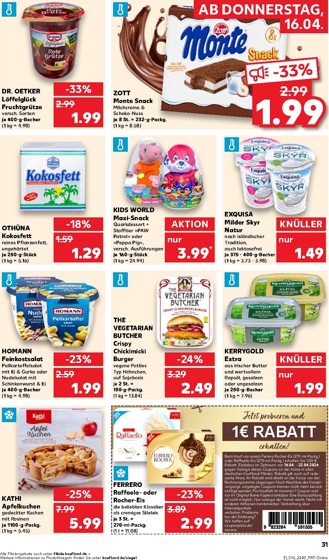kaufland - Kaufland Prospekt nächste Woche – von Donnerstag 16.04.2026 bis Mittwoch 22.04.2026 - page: 31