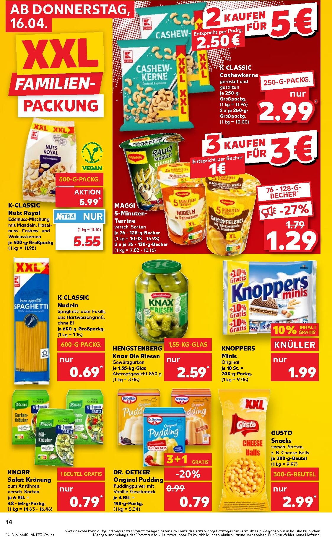 kaufland - Kaufland Prospekt nächste Woche – von Donnerstag 16.04.2026 bis Mittwoch 22.04.2026 - page: 14