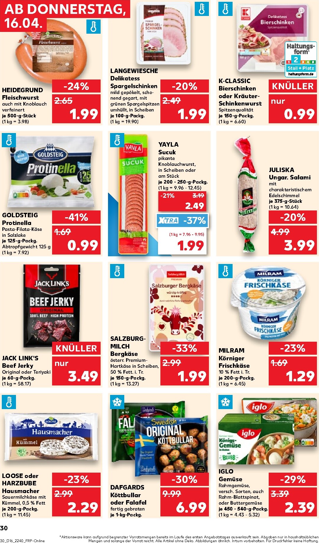 kaufland - Kaufland Prospekt nächste Woche – von Donnerstag 16.04.2026 bis Mittwoch 22.04.2026 - page: 30