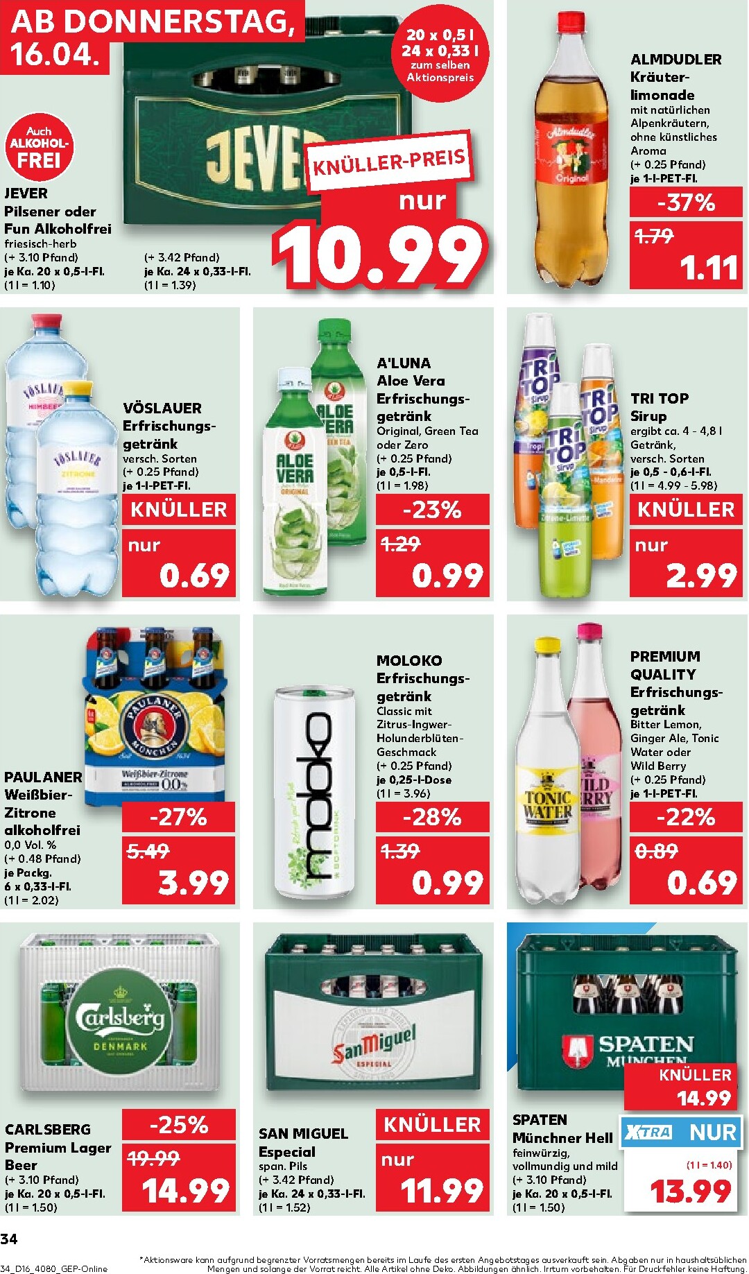 kaufland - Kaufland Prospekt nächste Woche – von Donnerstag 16.04.2026 bis Mittwoch 22.04.2026 - page: 34