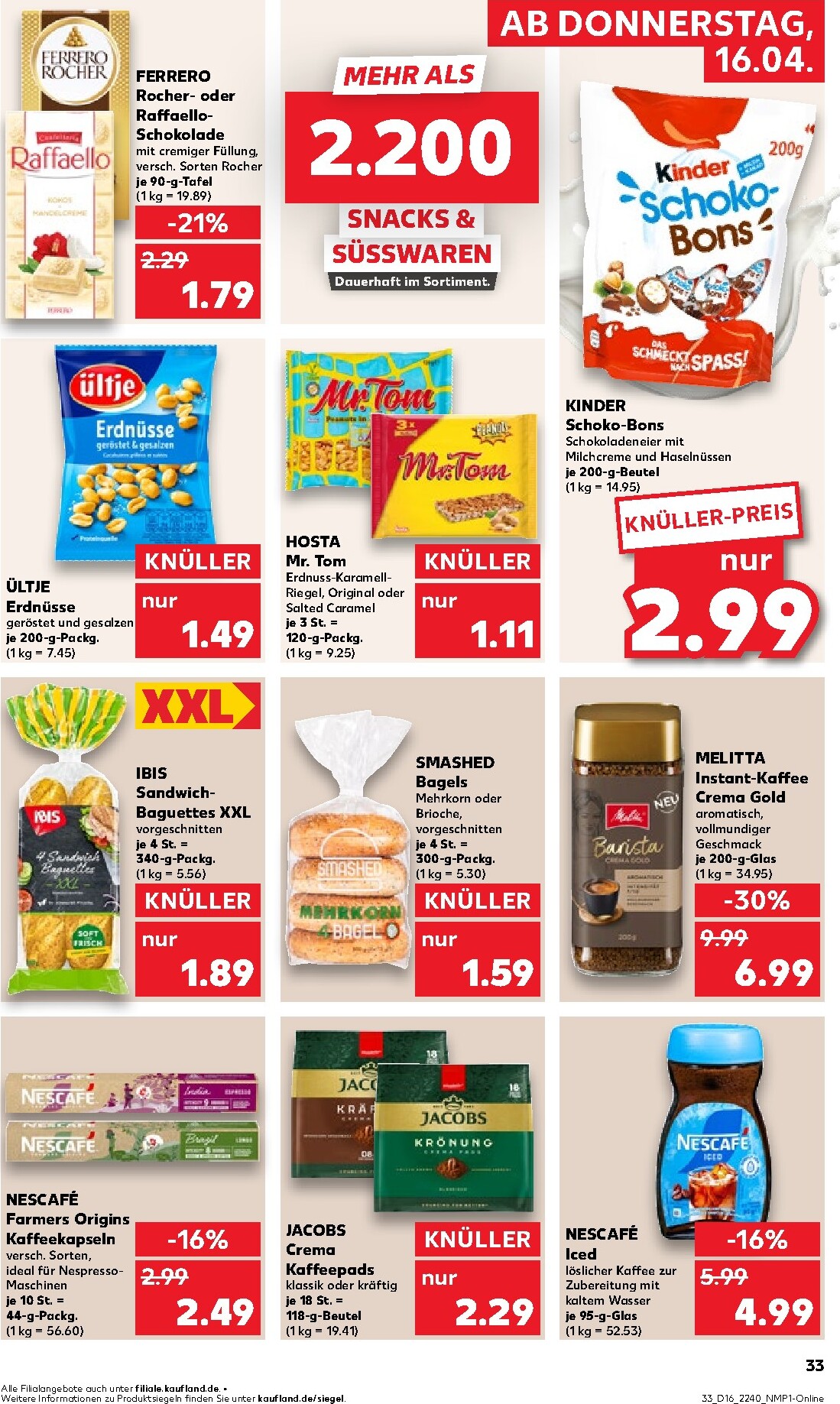 kaufland - Kaufland Prospekt nächste Woche – von Donnerstag 16.04.2026 bis Mittwoch 22.04.2026 - page: 33