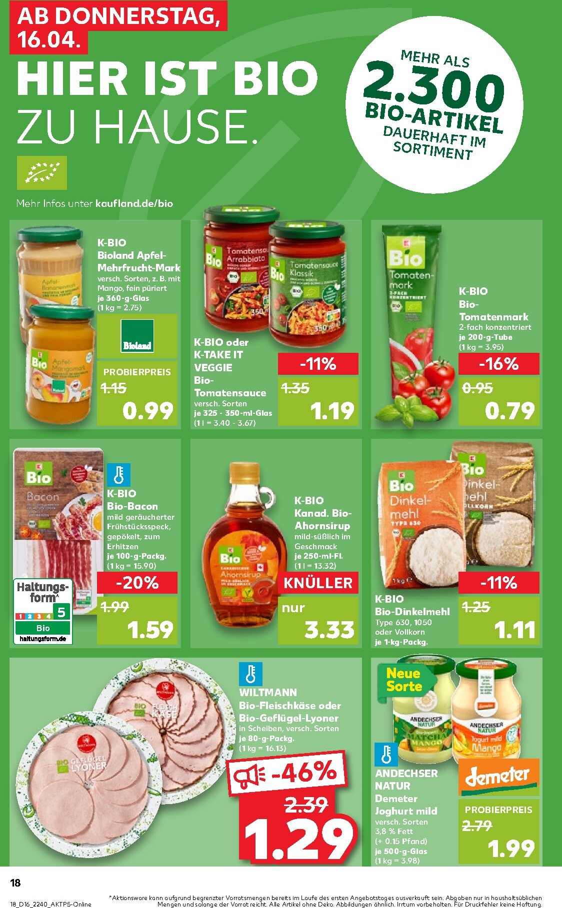 kaufland - Kaufland Prospekt nächste Woche – von Donnerstag 16.04.2026 bis Mittwoch 22.04.2026 - page: 18