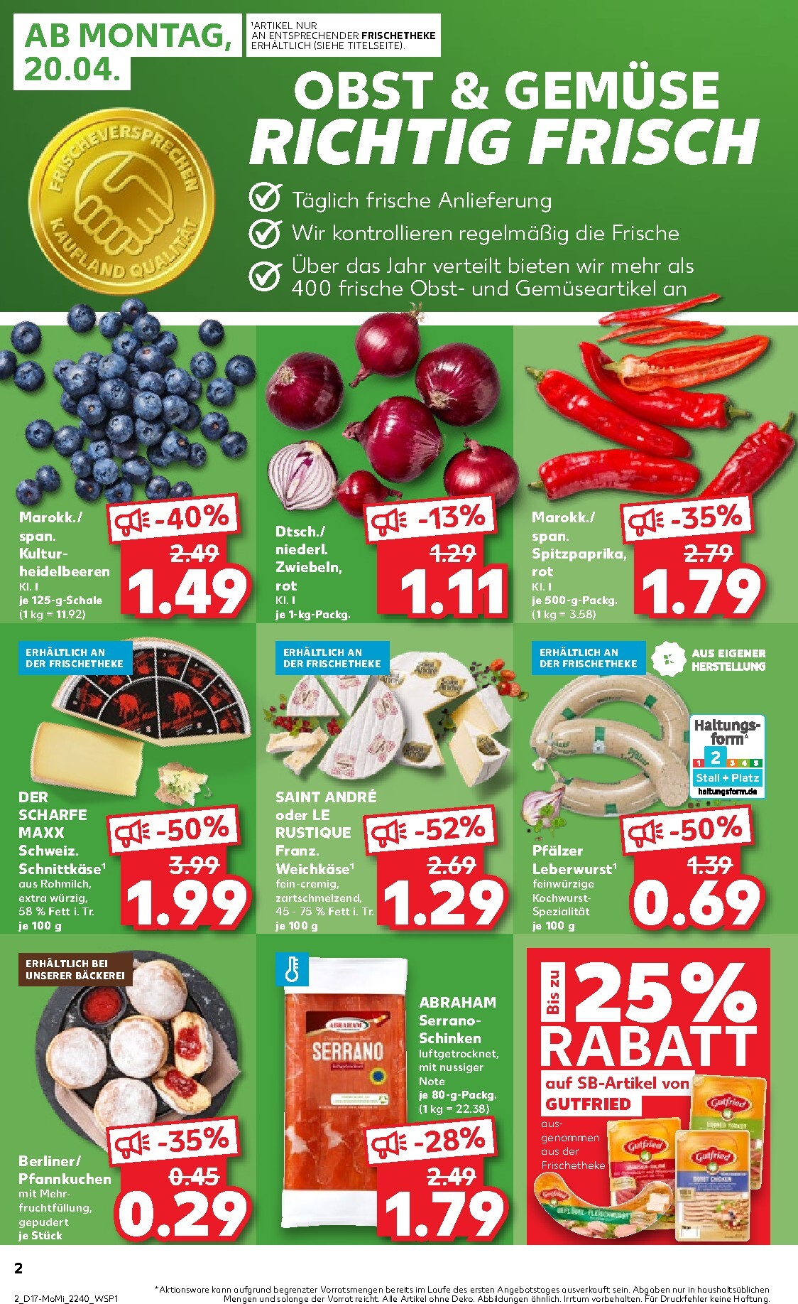 kaufland - Kaufland - Angebote ab Montag Prospekt nächste Woche – von Montag 20.04.2026 bis Mittwoch 22.04.2026 - page: 2