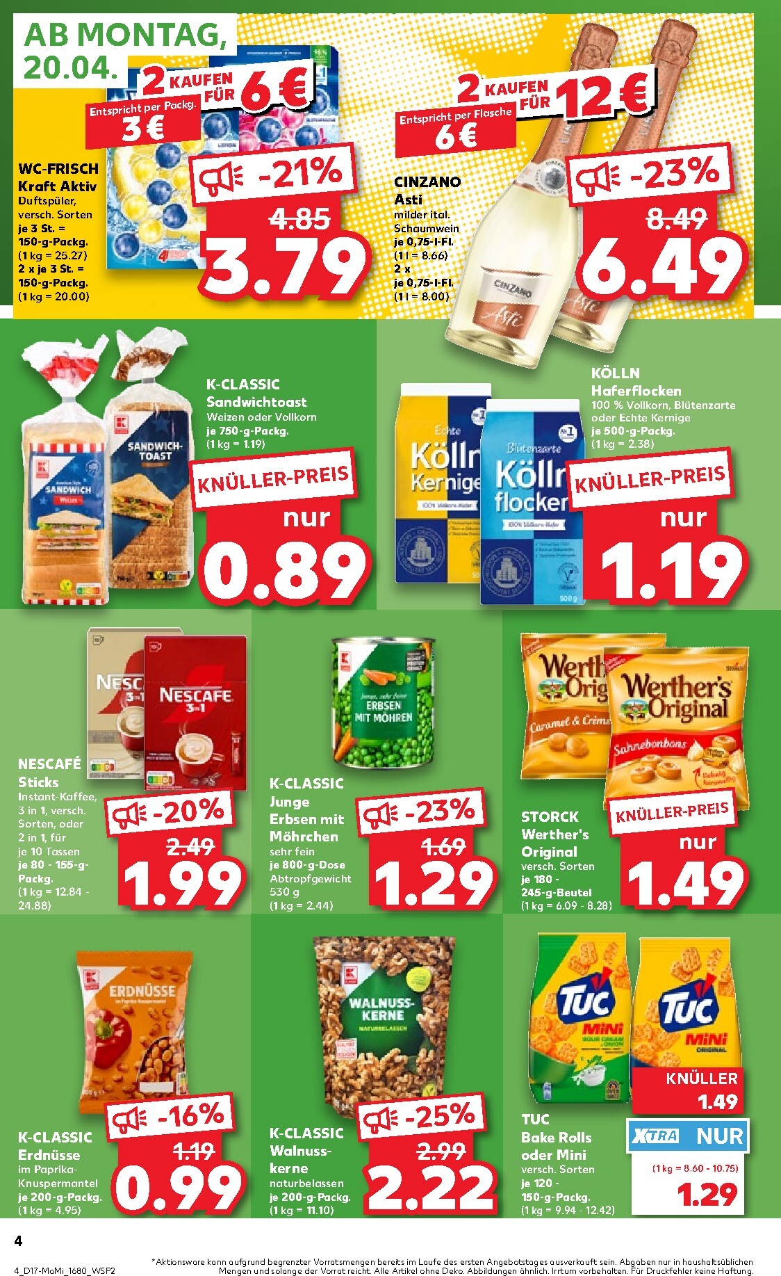 kaufland - Kaufland - Angebote ab Montag Prospekt nächste Woche – von Montag 20.04.2026 bis Mittwoch 22.04.2026 - page: 4