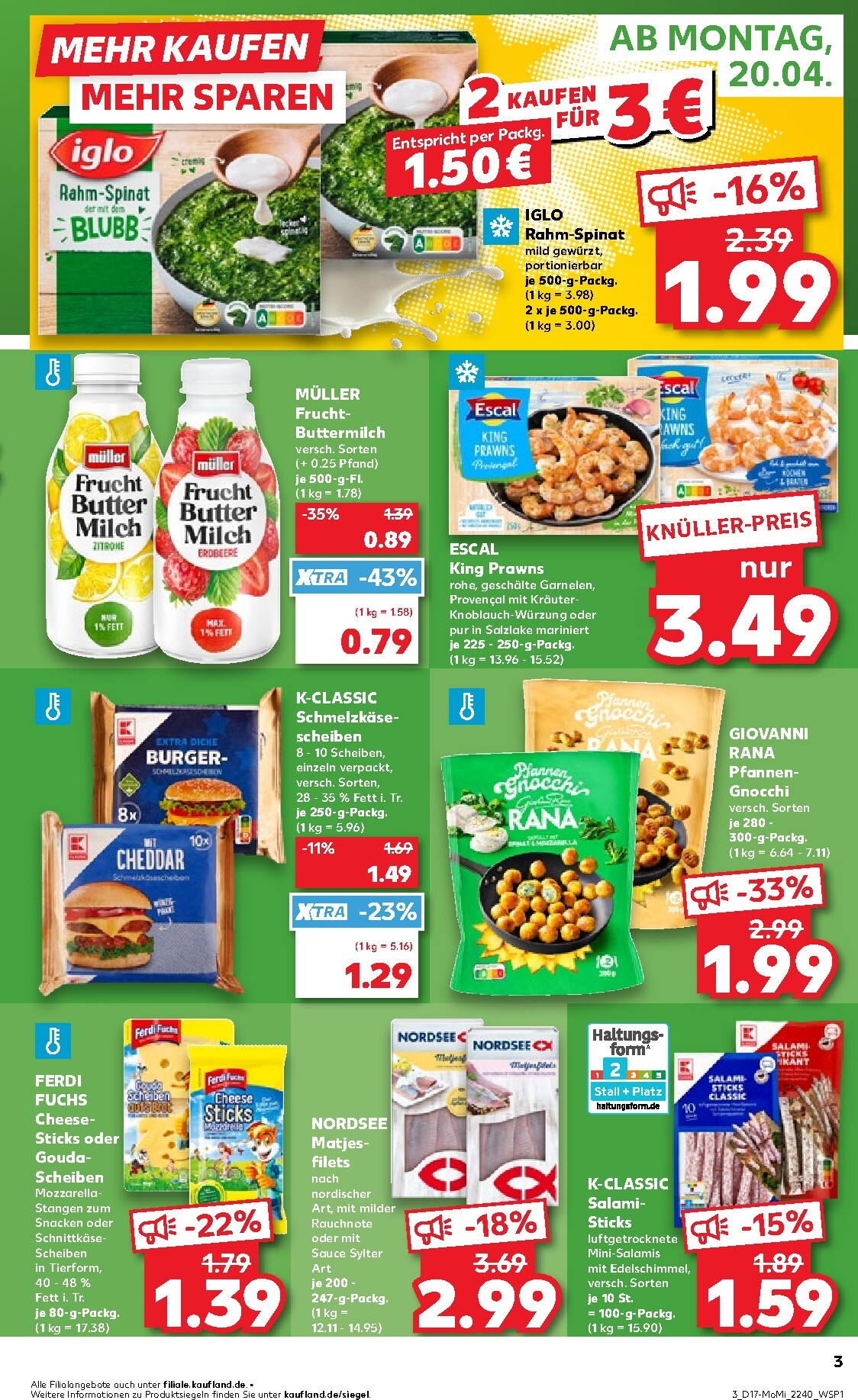 kaufland - Kaufland - Angebote ab Montag Prospekt nächste Woche – von Montag 20.04.2026 bis Mittwoch 22.04.2026 - page: 3