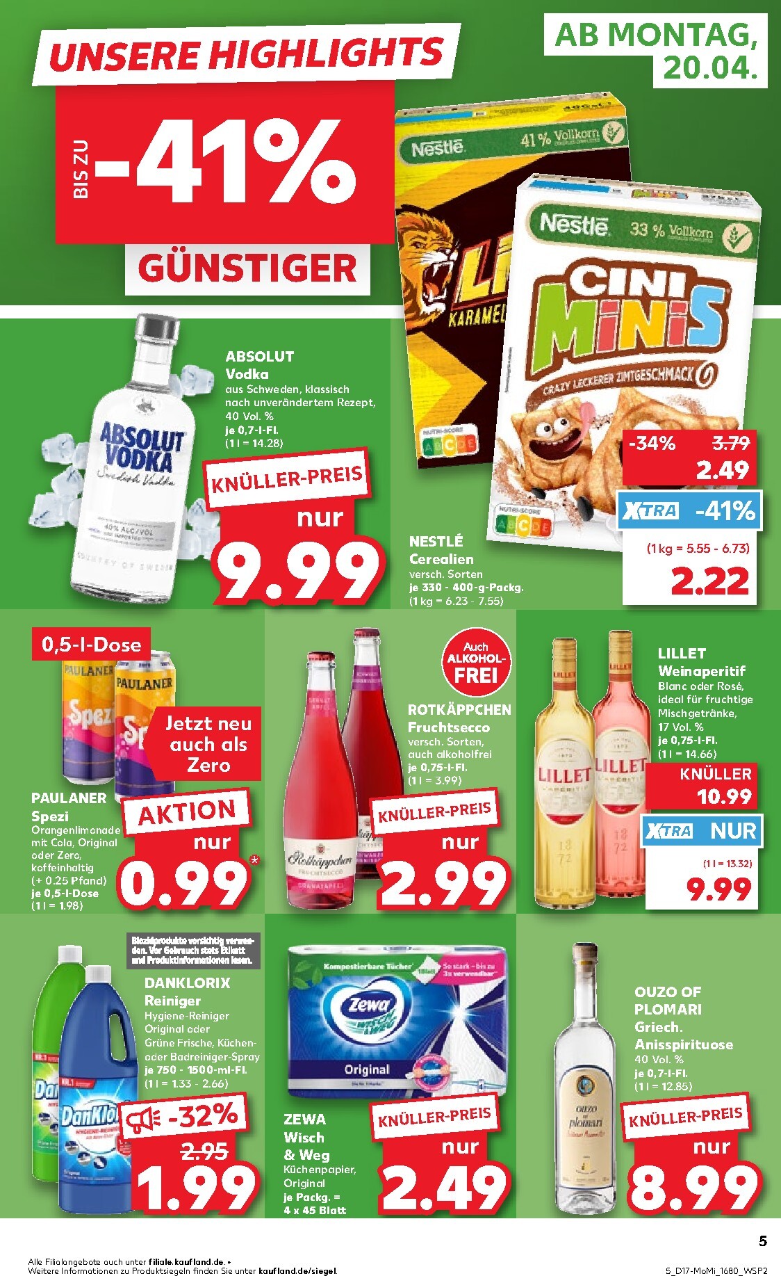 kaufland - Kaufland - Angebote ab Montag Prospekt nächste Woche – von Montag 20.04.2026 bis Mittwoch 22.04.2026 - page: 5