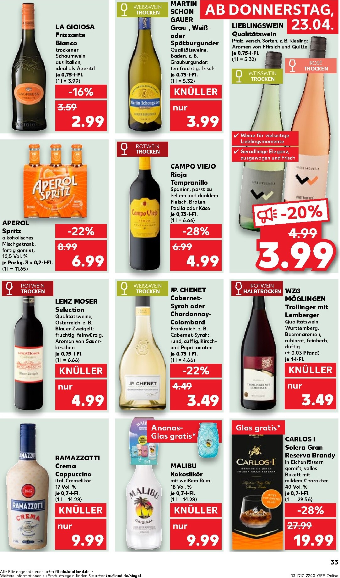 kaufland - Kaufland Prospekt nächste Woche – von Donnerstag 23.04.2026 bis Mittwoch 29.04.2026 - page: 33