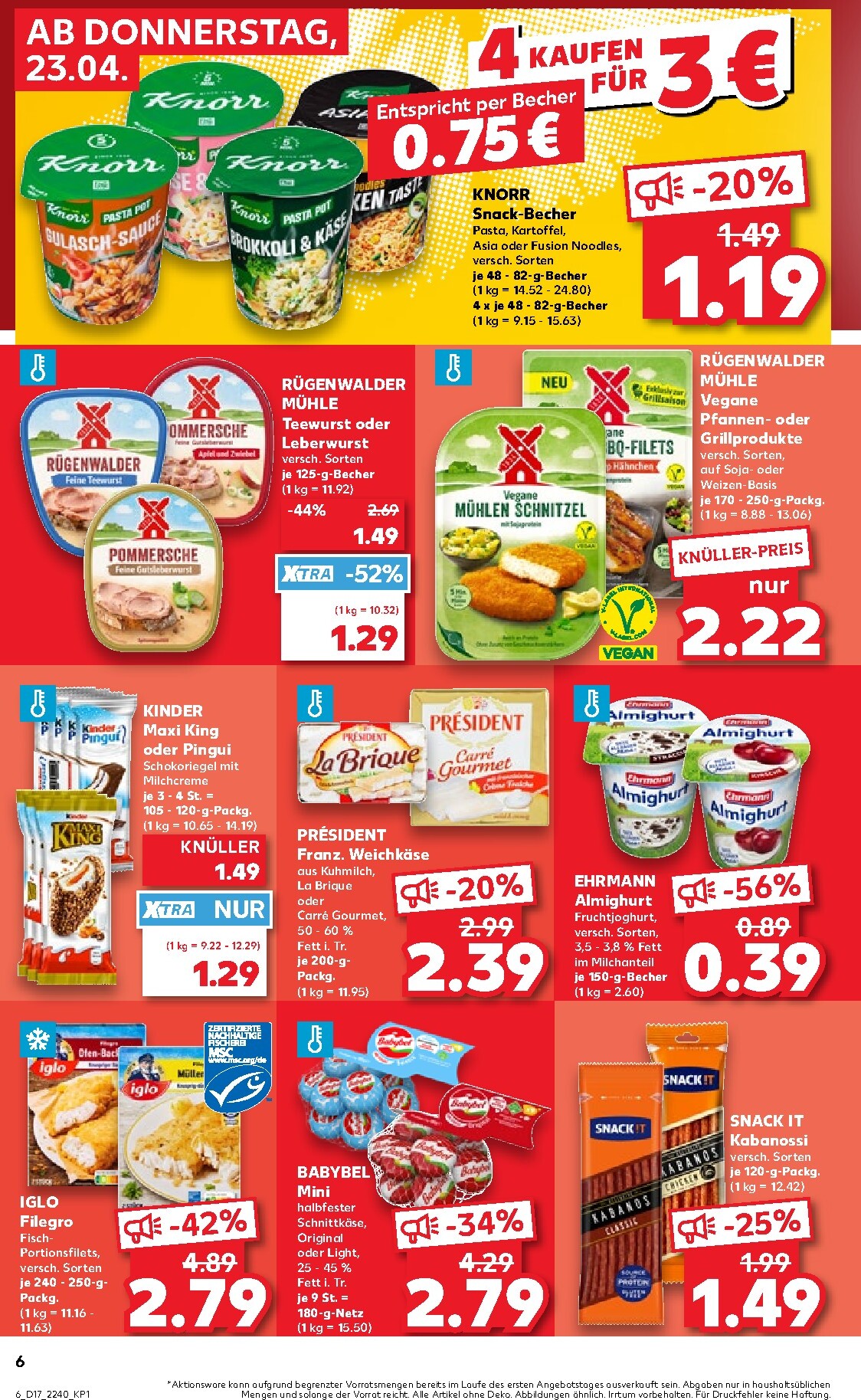 kaufland - Kaufland Prospekt nächste Woche – von Donnerstag 23.04.2026 bis Mittwoch 29.04.2026 - page: 6