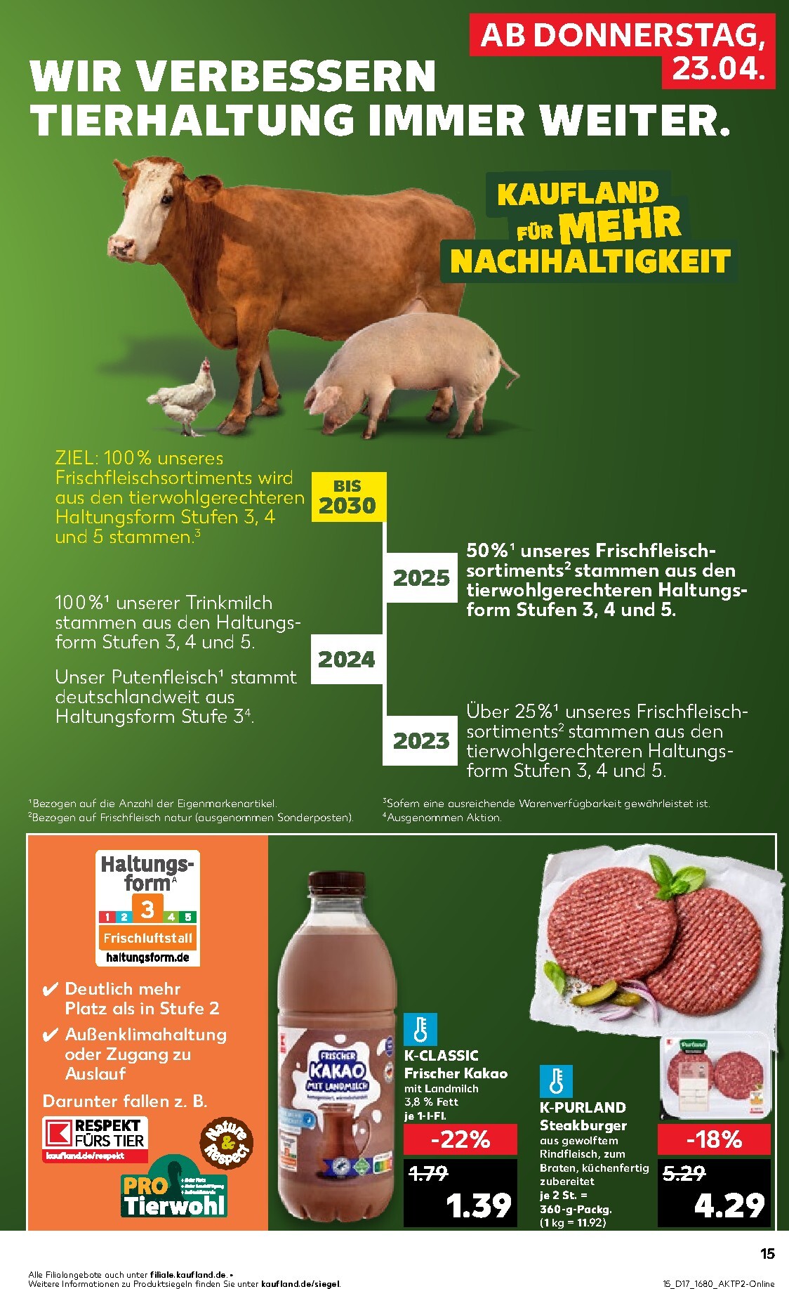 kaufland - Kaufland Prospekt nächste Woche – von Donnerstag 23.04.2026 bis Mittwoch 29.04.2026 - page: 15