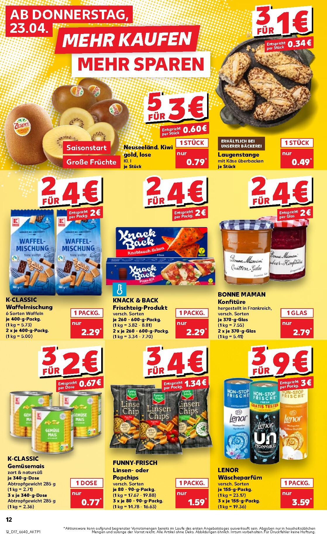 kaufland - Kaufland Prospekt nächste Woche – von Donnerstag 23.04.2026 bis Mittwoch 29.04.2026 - page: 12