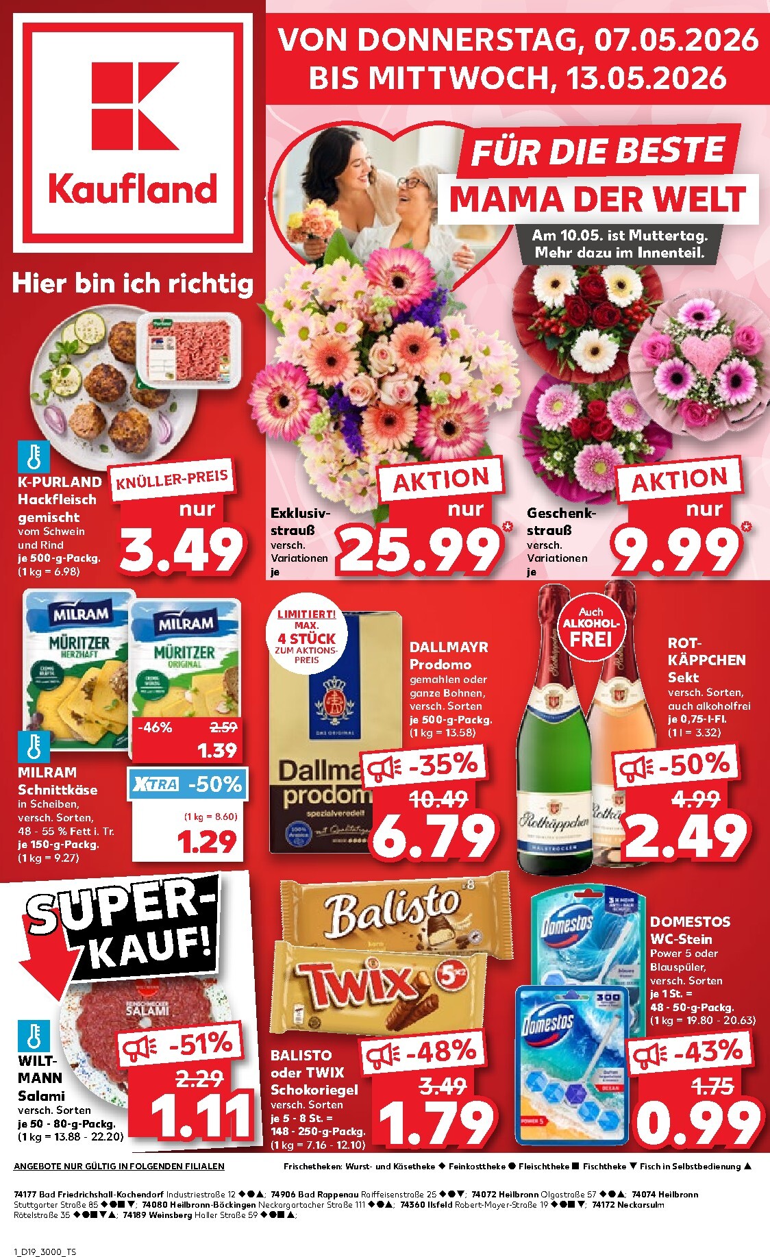 kaufland - Kaufland Prospekt nächste Woche – von Donnerstag 07.05.2026 bis Mittwoch 13.05.2026