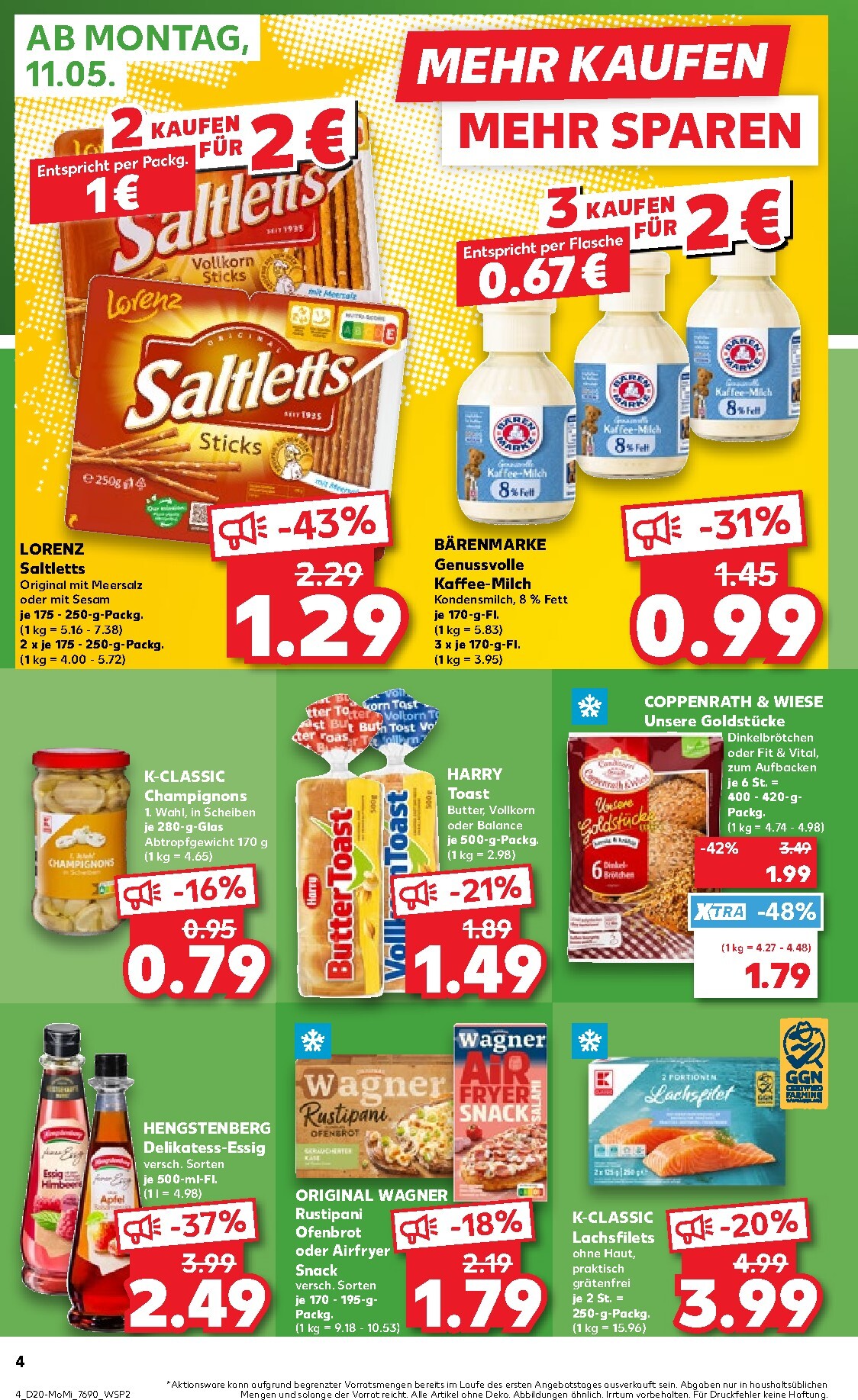 kaufland - Kaufland - Angebote ab Montag Prospekt nächste Woche – von Montag 11.05.2026 bis Mittwoch 13.05.2026 - page: 4