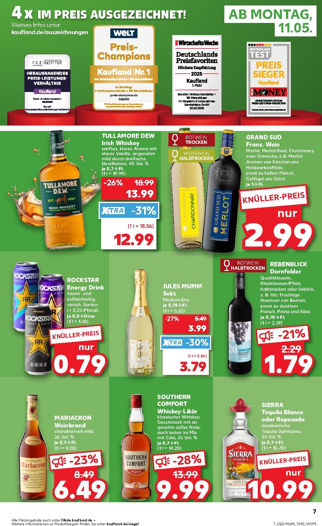 kaufland - Kaufland - Angebote ab Montag Prospekt nächste Woche – von Montag 11.05.2026 bis Mittwoch 13.05.2026 - page: 7