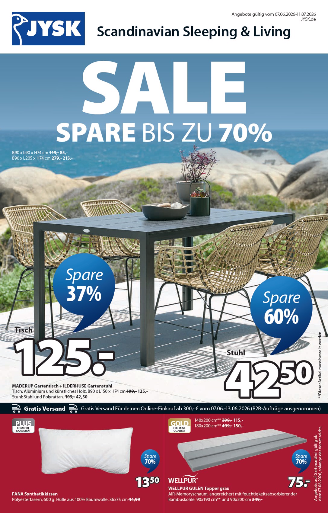 jysk - JYSK Prospekt – von Sonntag 07.06.2026 bis Samstag 11.07.2026 - page: 1