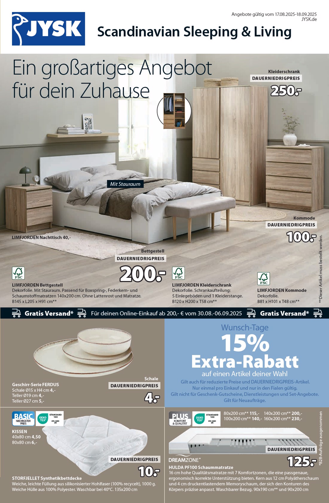 jysk - JYSK - Großartige Angebote-Prospekt gültig vom 17.08. bis 18.09. - page: 1
