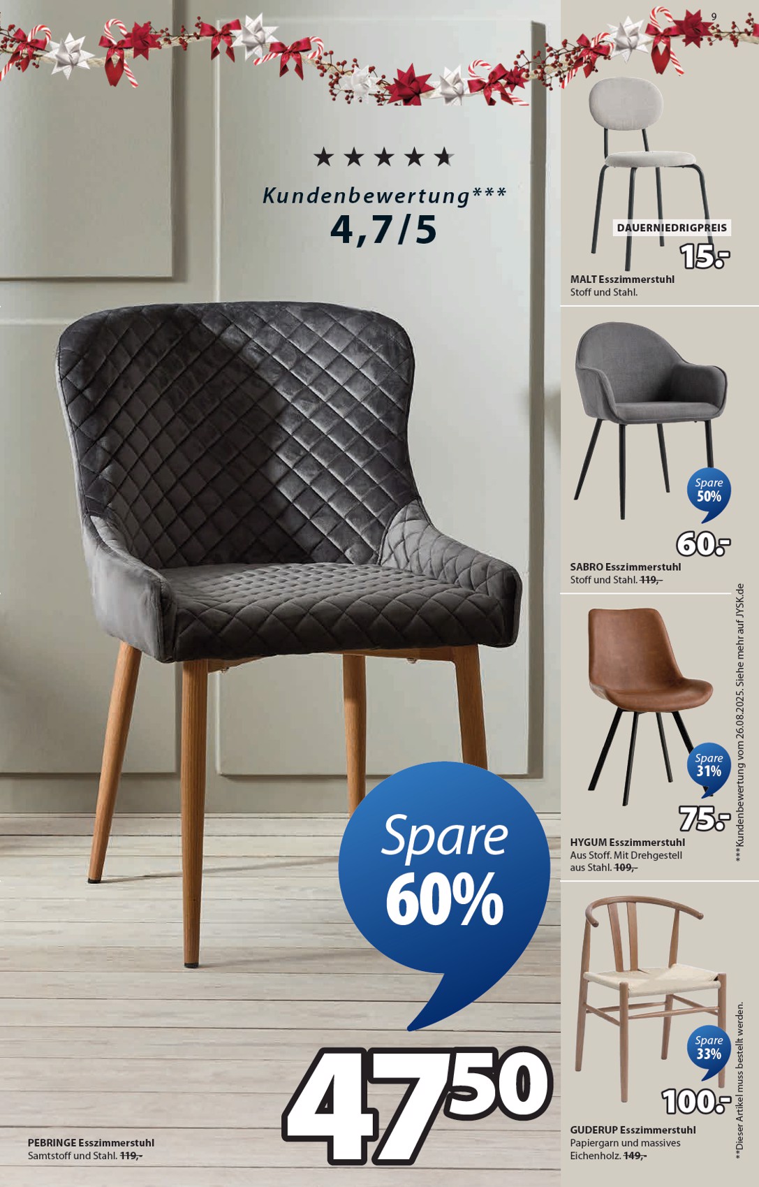 jysk - JYSK - Großartige Angebote-Prospekt gültig vom 19.10. bis 29.11. - page: 9