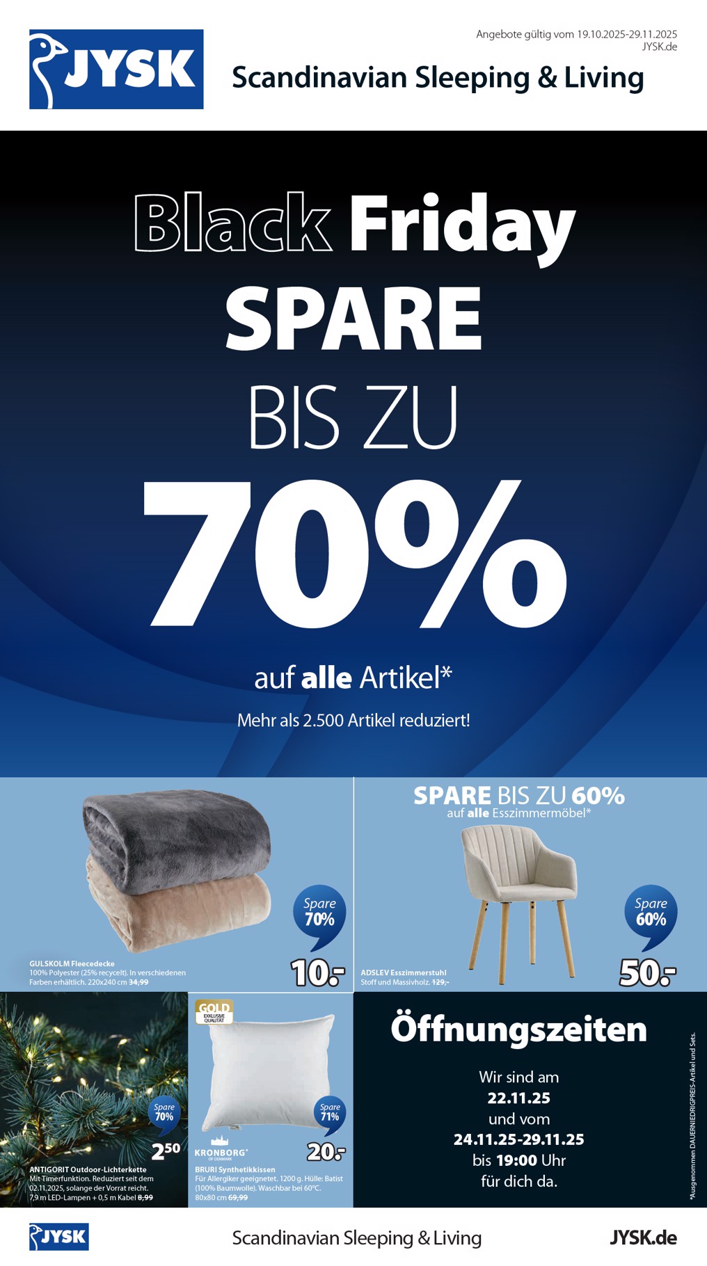 jysk - JYSK - Black Friday 2-Prospekt gültig vom 19.10. bis 29.11. - page: 1