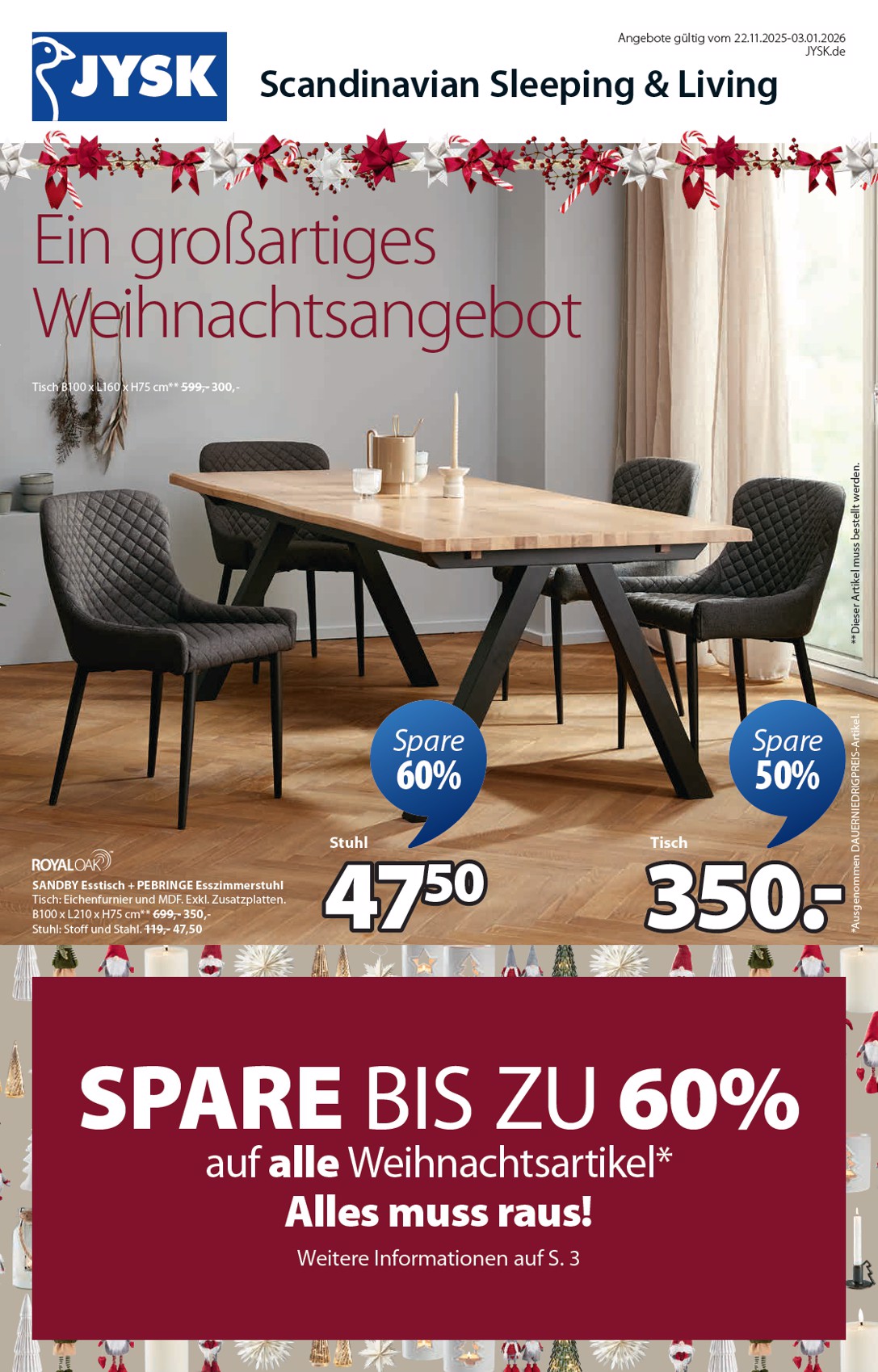 jysk - JYSK - Großartige Angebote 2-Prospekt gültig vom 22.11. bis 03.01.
