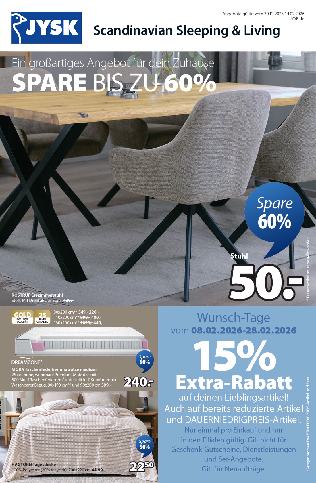 jysk - JYSK - Großartige Angebote 2-Prospekt gültig vom 30.12.2025 bis 14.02.2026