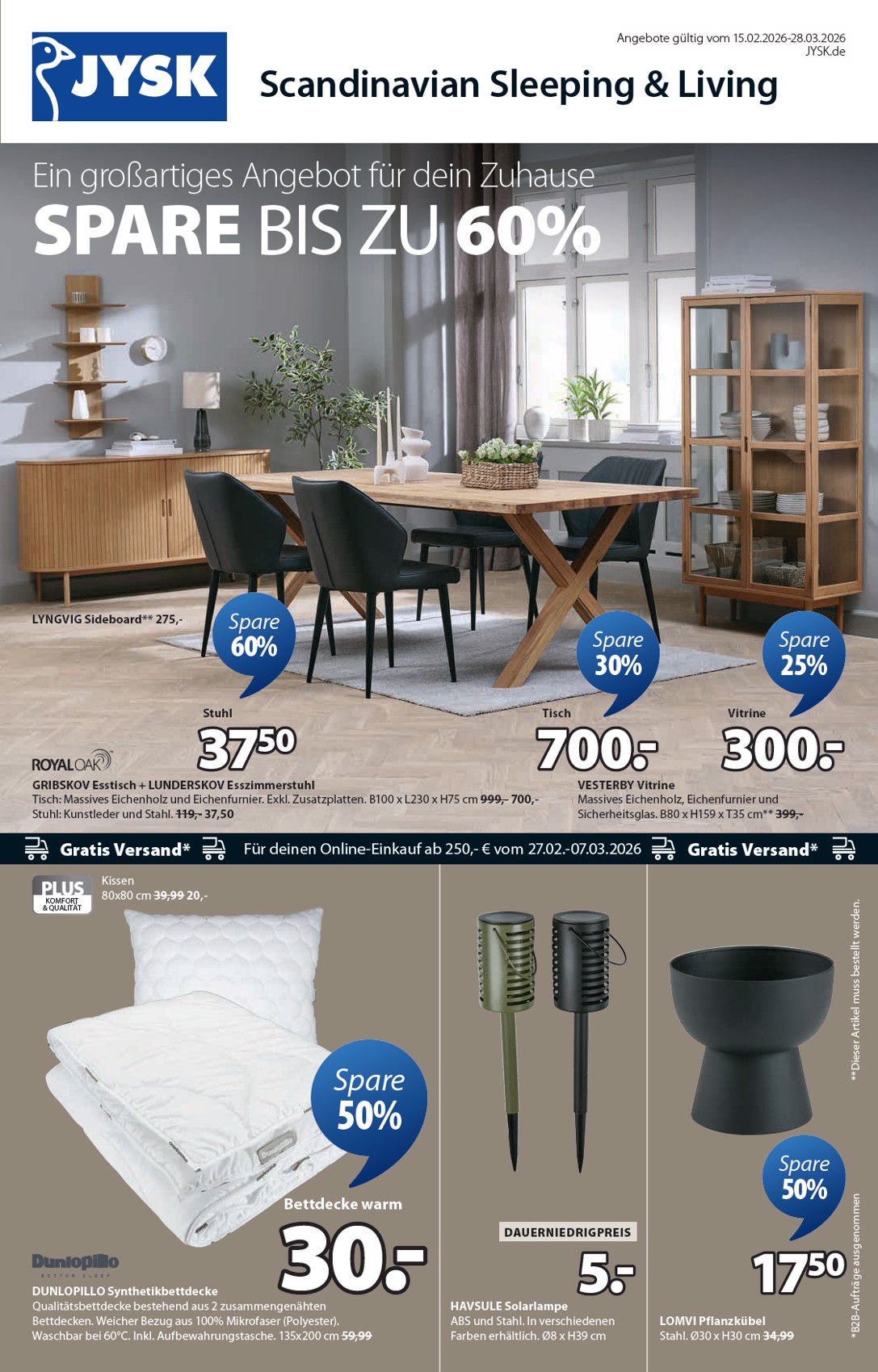 jysk - JYSK-Prospekt gültig vom 15.02.2026 bis 28.03.2026