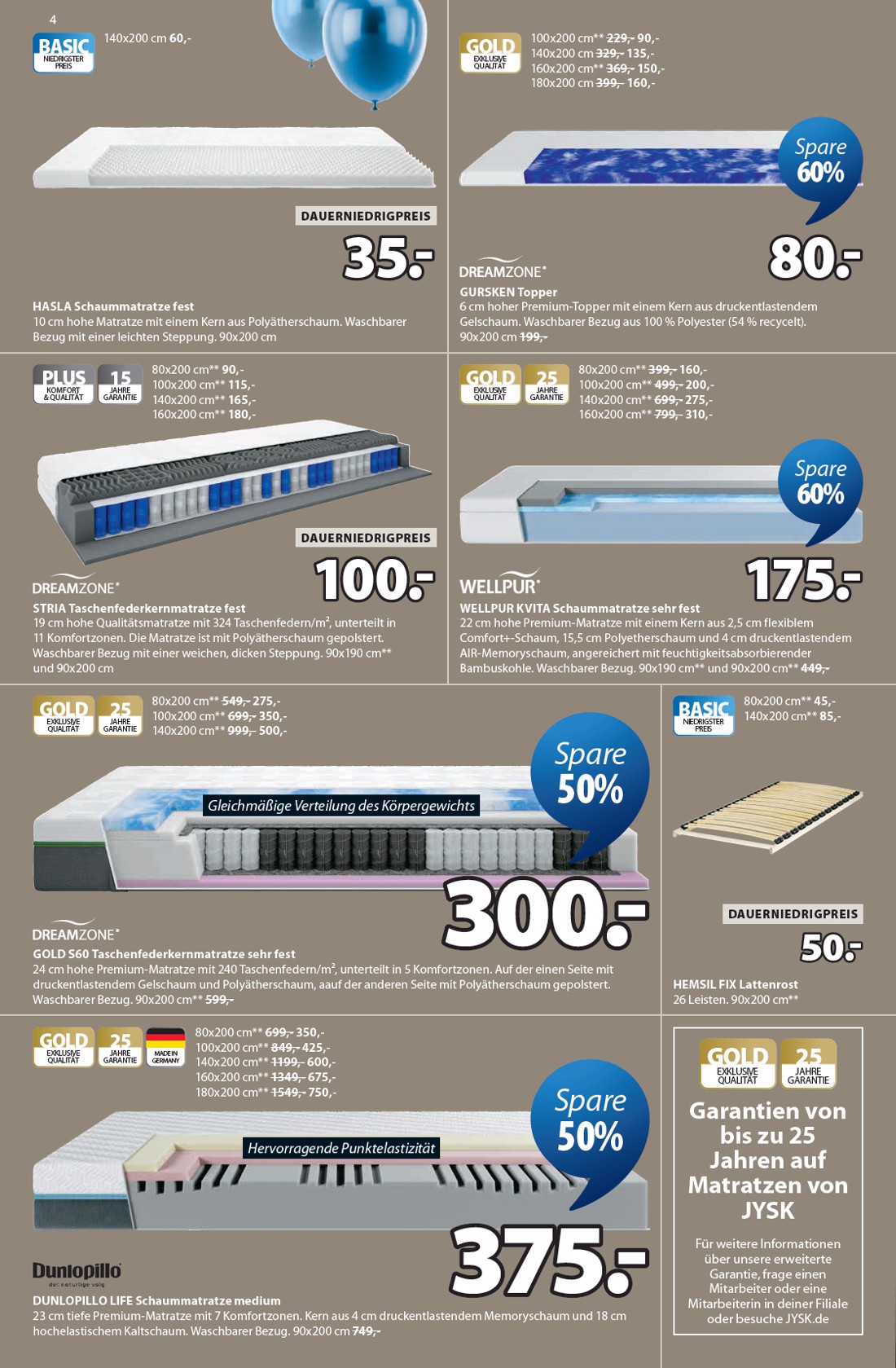 jysk - JYSK - Großartige Angebote 2 Prospekt – von Samstag 21.03.2026 bis Samstag 02.05.2026 - page: 4