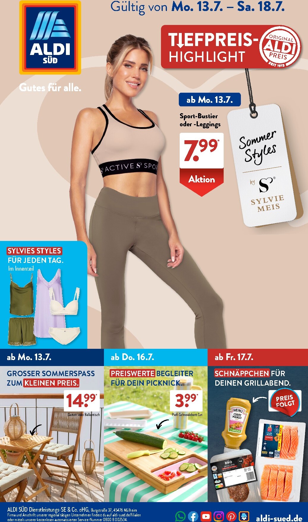 aldi - ALDI SÜD Prospekt nächste Woche – von Montag 13.07.2026 bis Samstag 18.07.2026 - page: 1