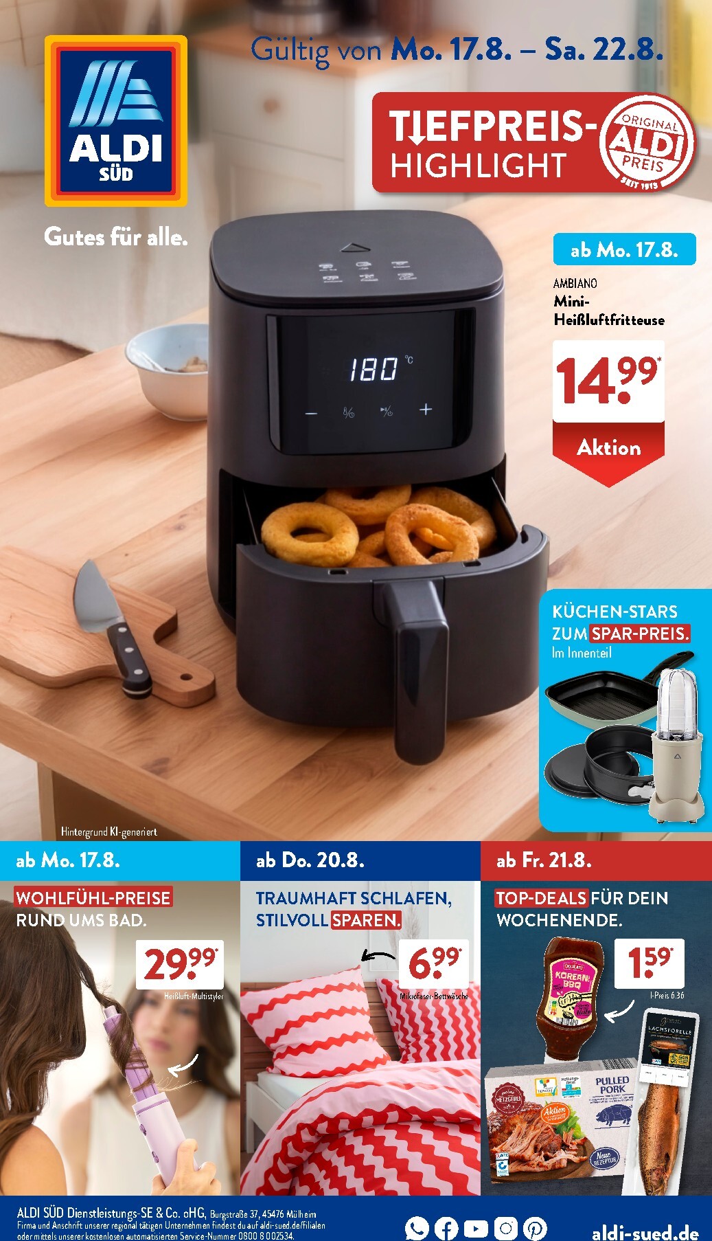 aldi - ALDI SÜD Prospekt nächste Woche – von Montag 17.08.2026 bis Samstag 22.08.2026
