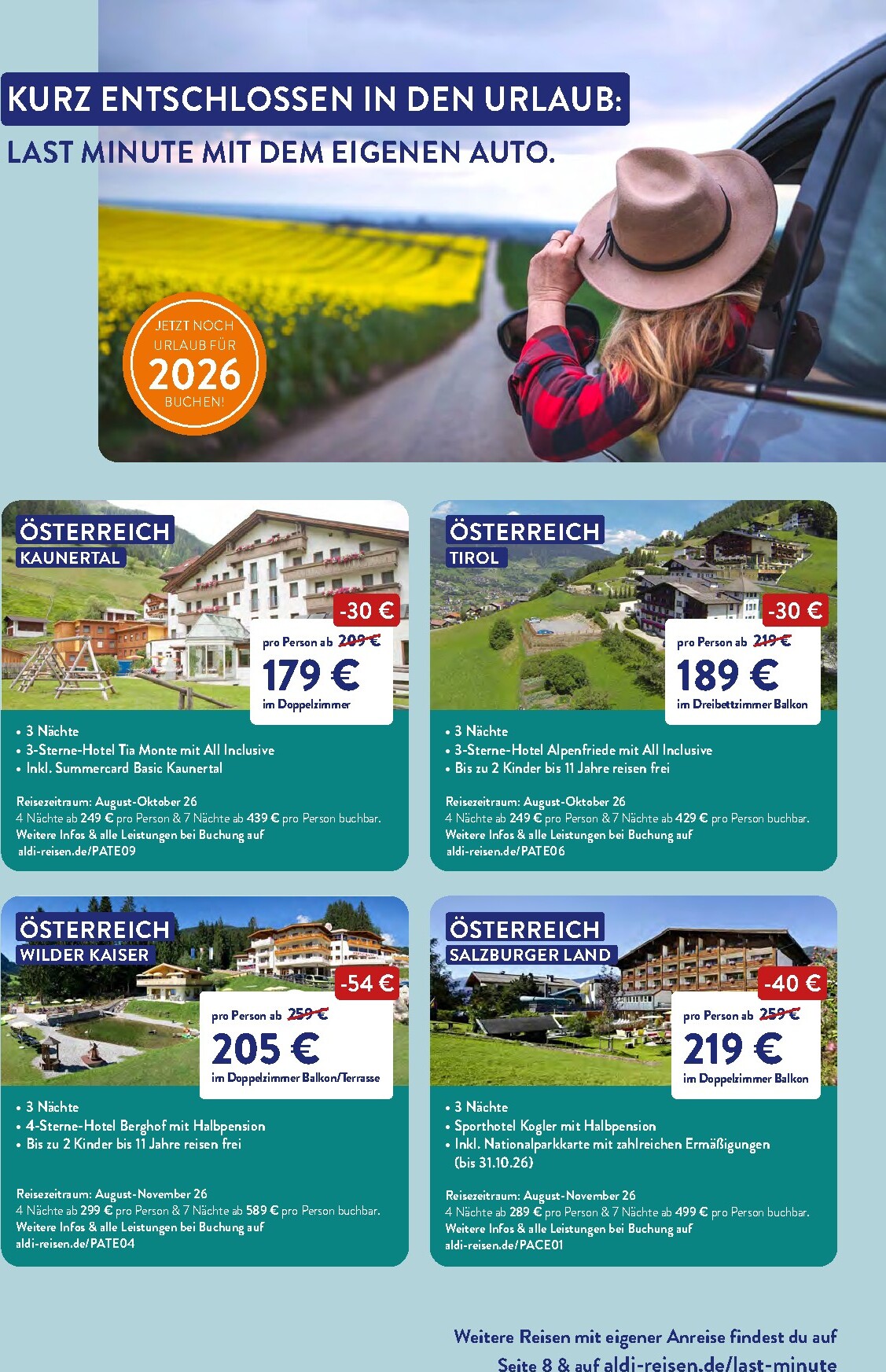 aldi - ALDI SÜD - Reisemagazin Prospekt nächste Woche – von Montag 03.08.2026 bis Montag 31.08.2026 - page: 7