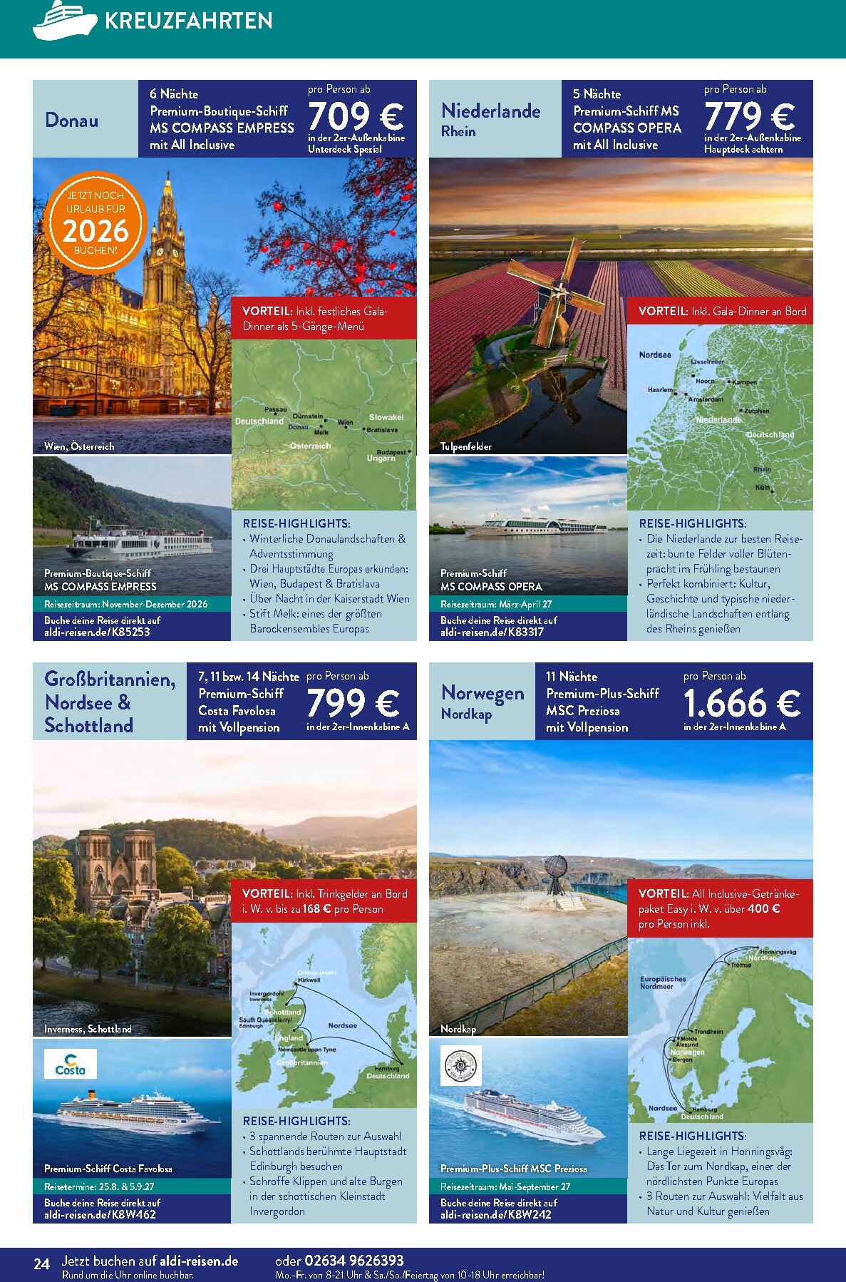 aldi - ALDI SÜD - Reisemagazin Prospekt nächste Woche – von Montag 03.08.2026 bis Montag 31.08.2026 - page: 24