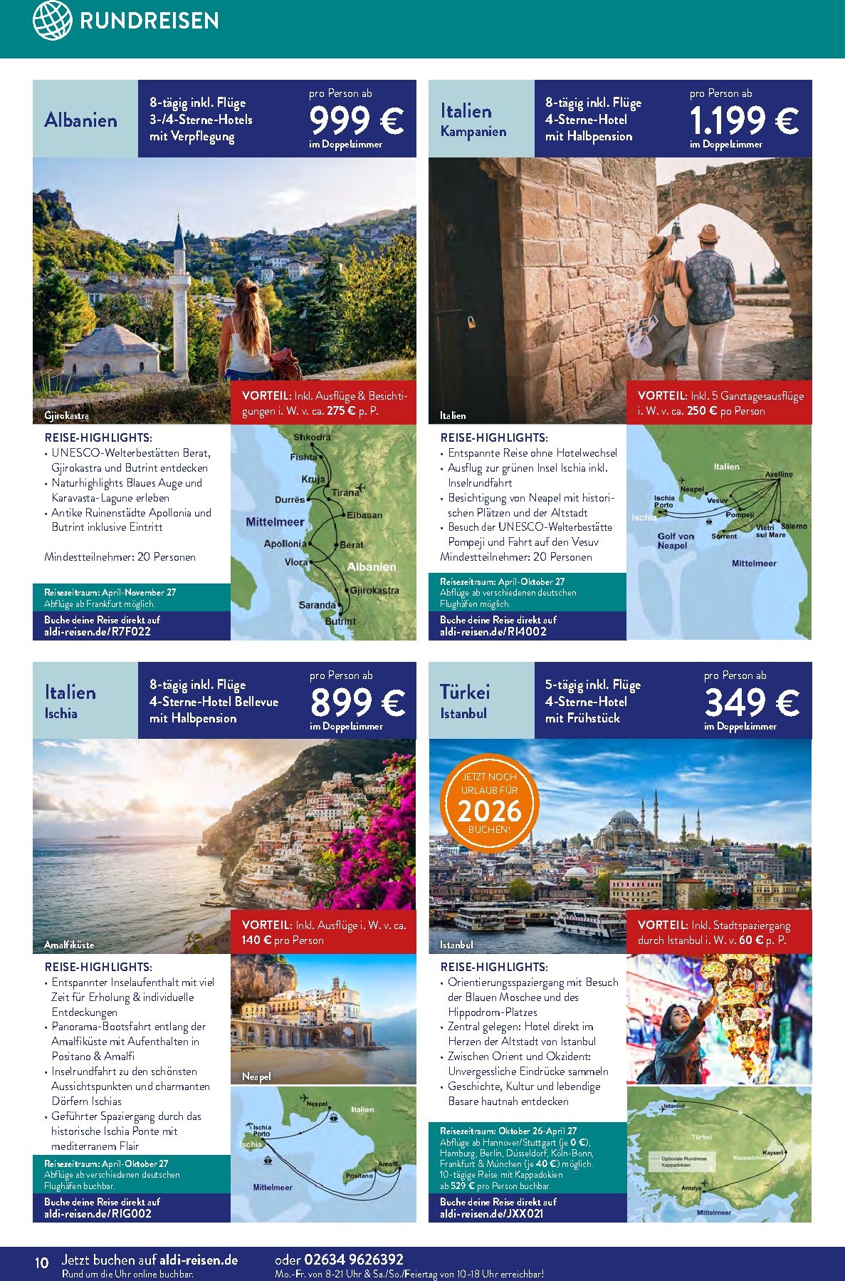 aldi - ALDI SÜD - Reisemagazin Prospekt – von Dienstag 01.09.2026 bis Mittwoch 30.09.2026 - page: 10