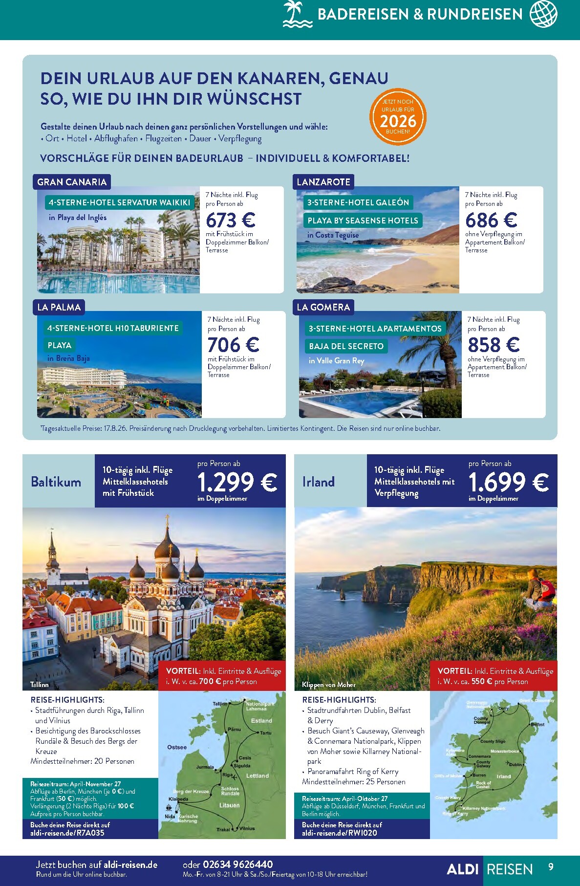 aldi - ALDI SÜD - Reisemagazin Prospekt – von Dienstag 01.09.2026 bis Mittwoch 30.09.2026 - page: 9