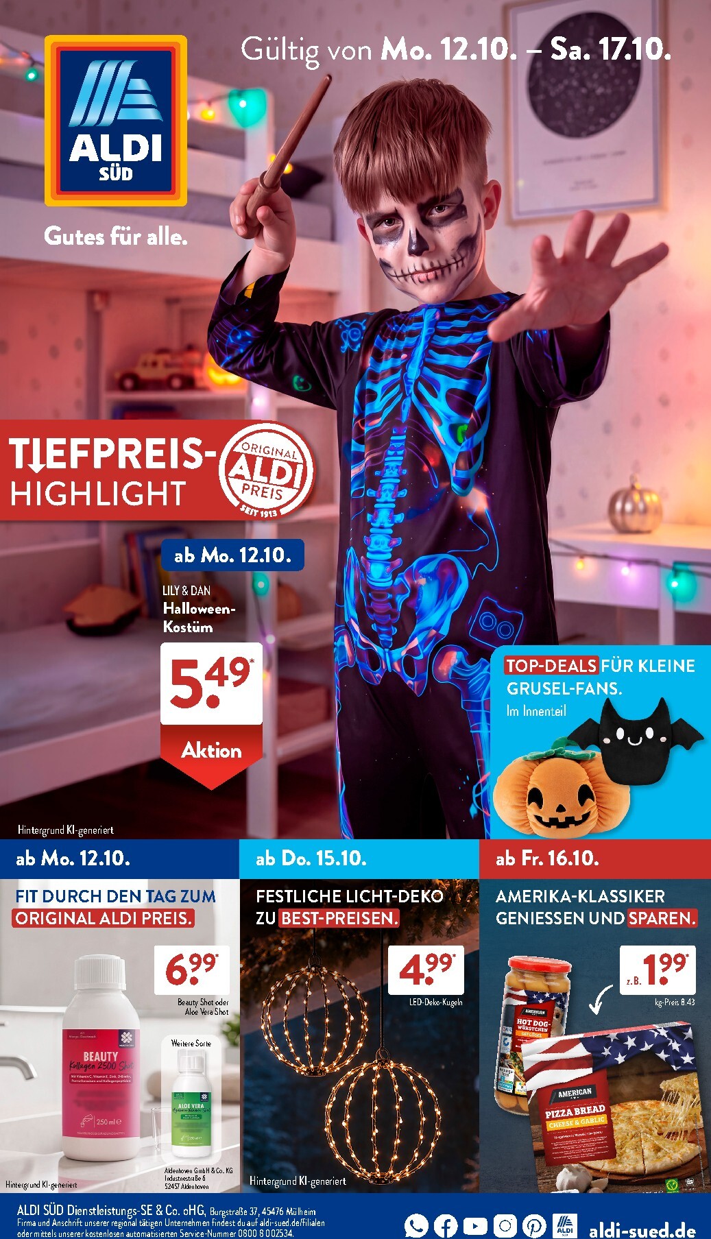 aldi - ALDI SÜD Prospekt nächste Woche – von Montag 12.10.2026 bis Samstag 17.10.2026 - page: 1