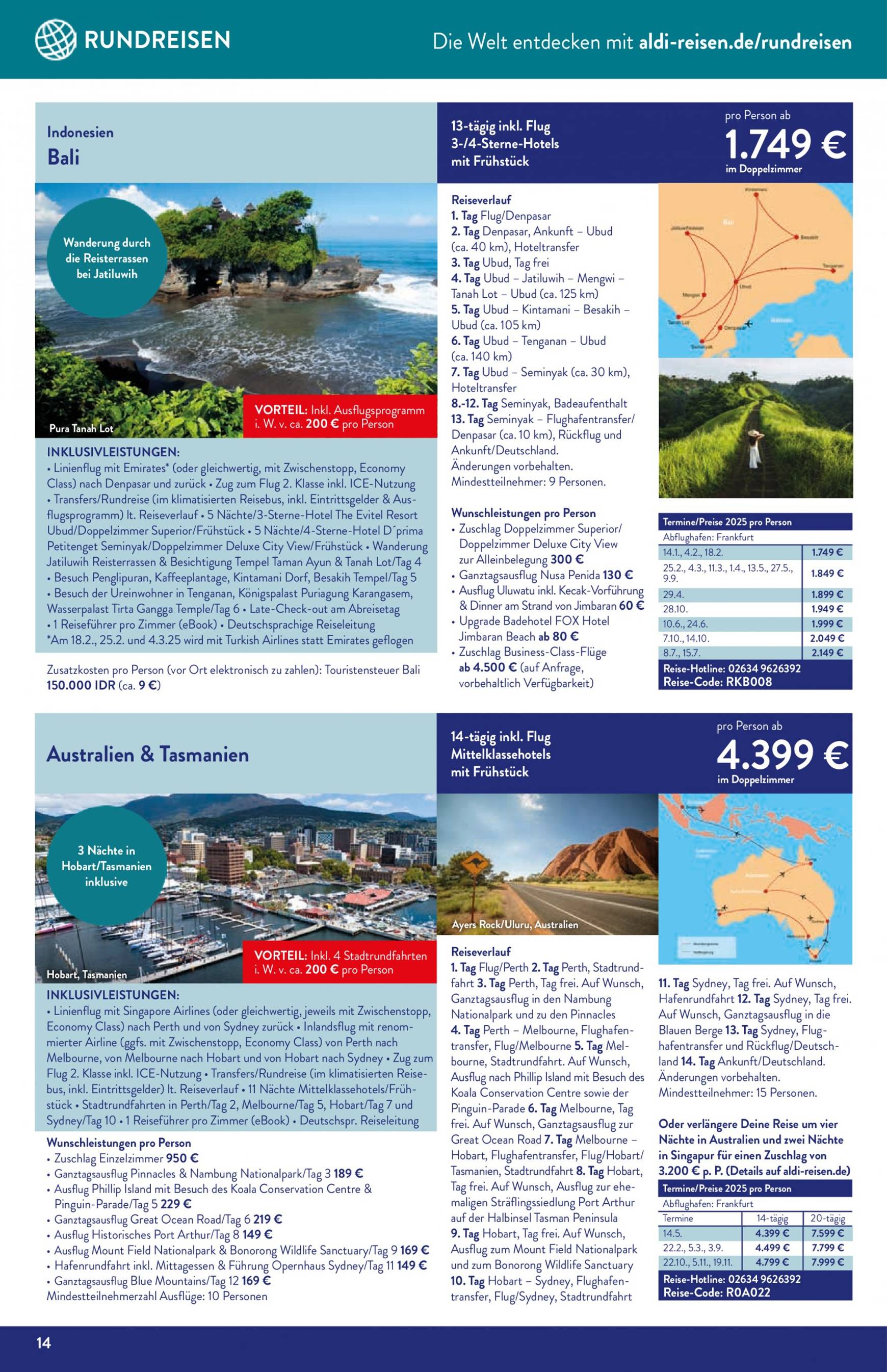 aldi - ALDI SÜD - Reisemagazin-Prospekt gültig ab 02.09. - 30.09. - page: 14