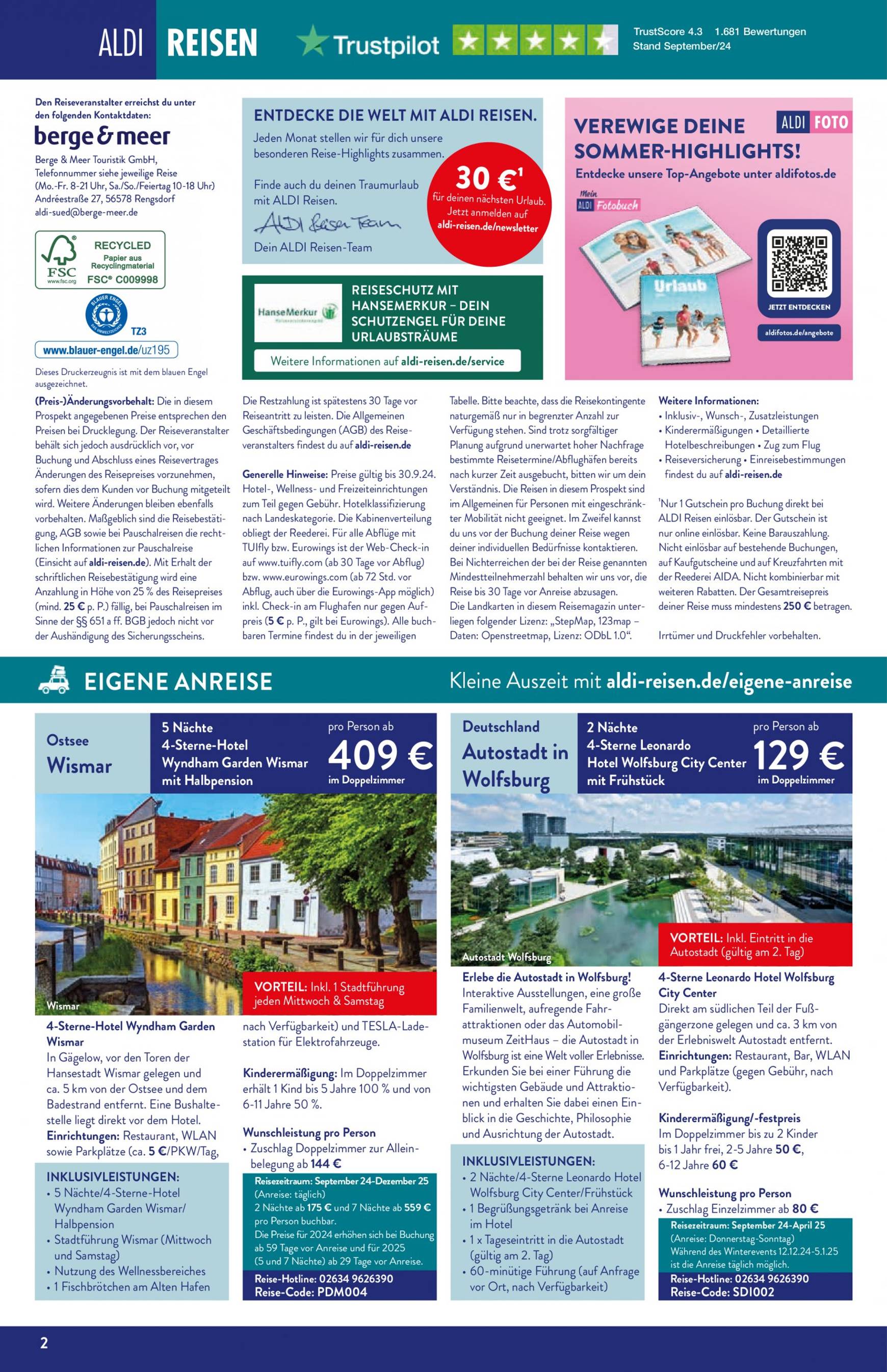 aldi - ALDI SÜD - Reisemagazin-Prospekt gültig ab 02.09. - 30.09. - page: 2