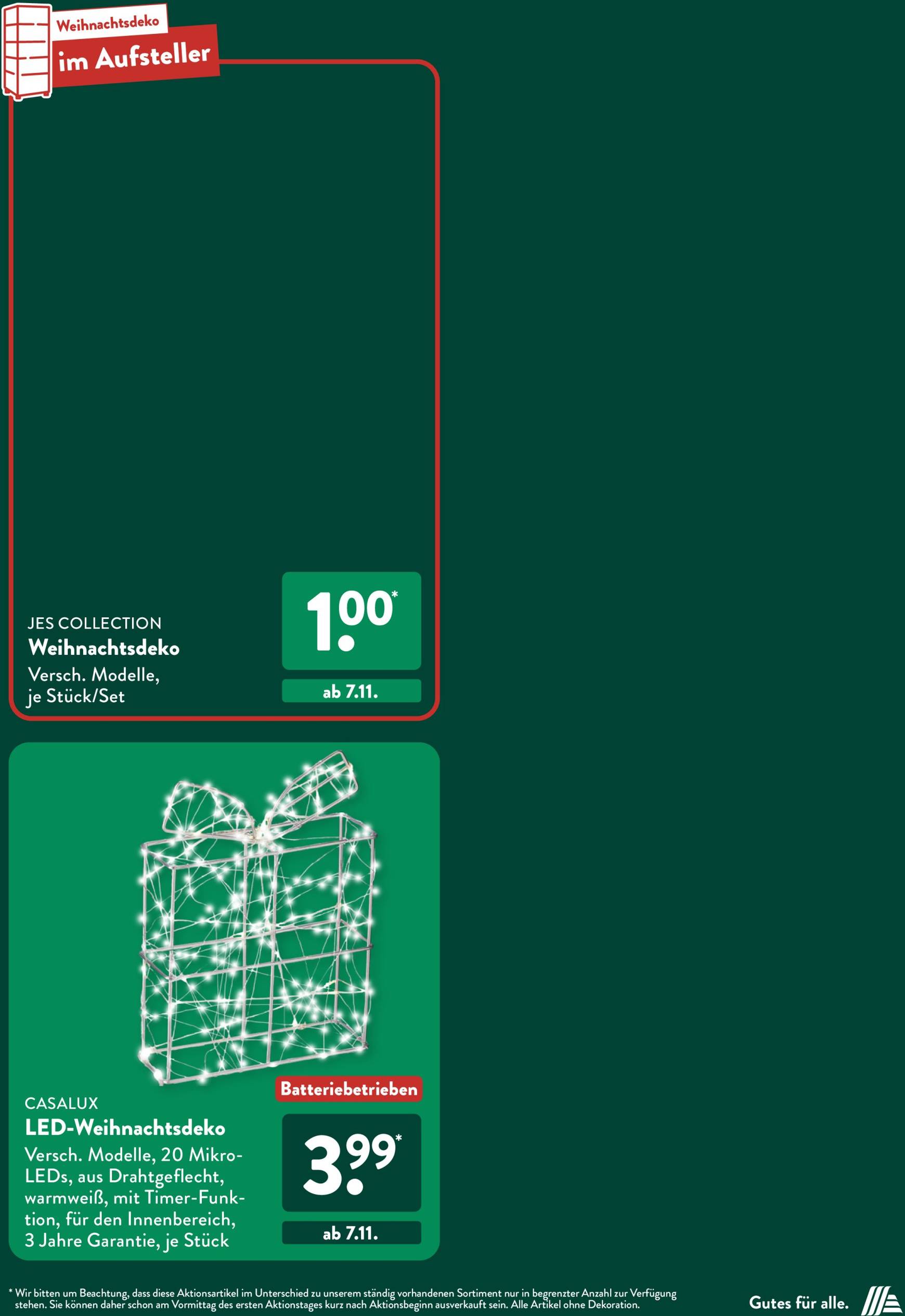 aldi - ALDI SÜD - Weihnachten-Deko-2024-Prospekt gültig von 17.10. bis 30.11. - page: 9