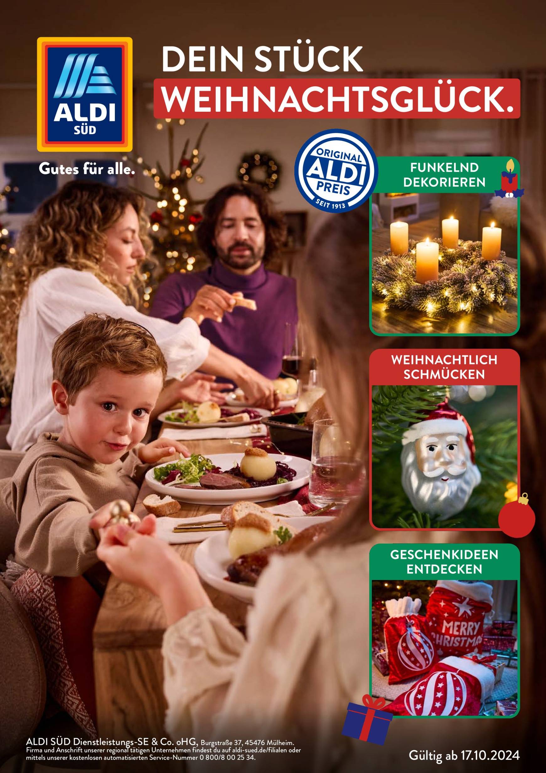 aldi - ALDI SÜD - Weihnachten-Deko-2024-Prospekt gültig von 17.10. bis 30.11. - page: 1