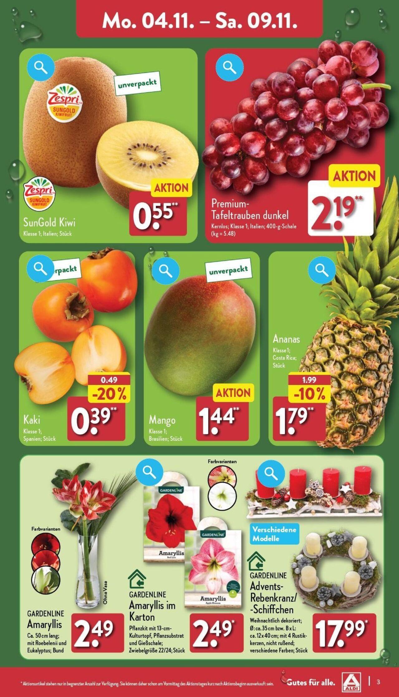 aldi - Aldi Prospekt 04.11.2024 - 09.11.2024 - page: 3