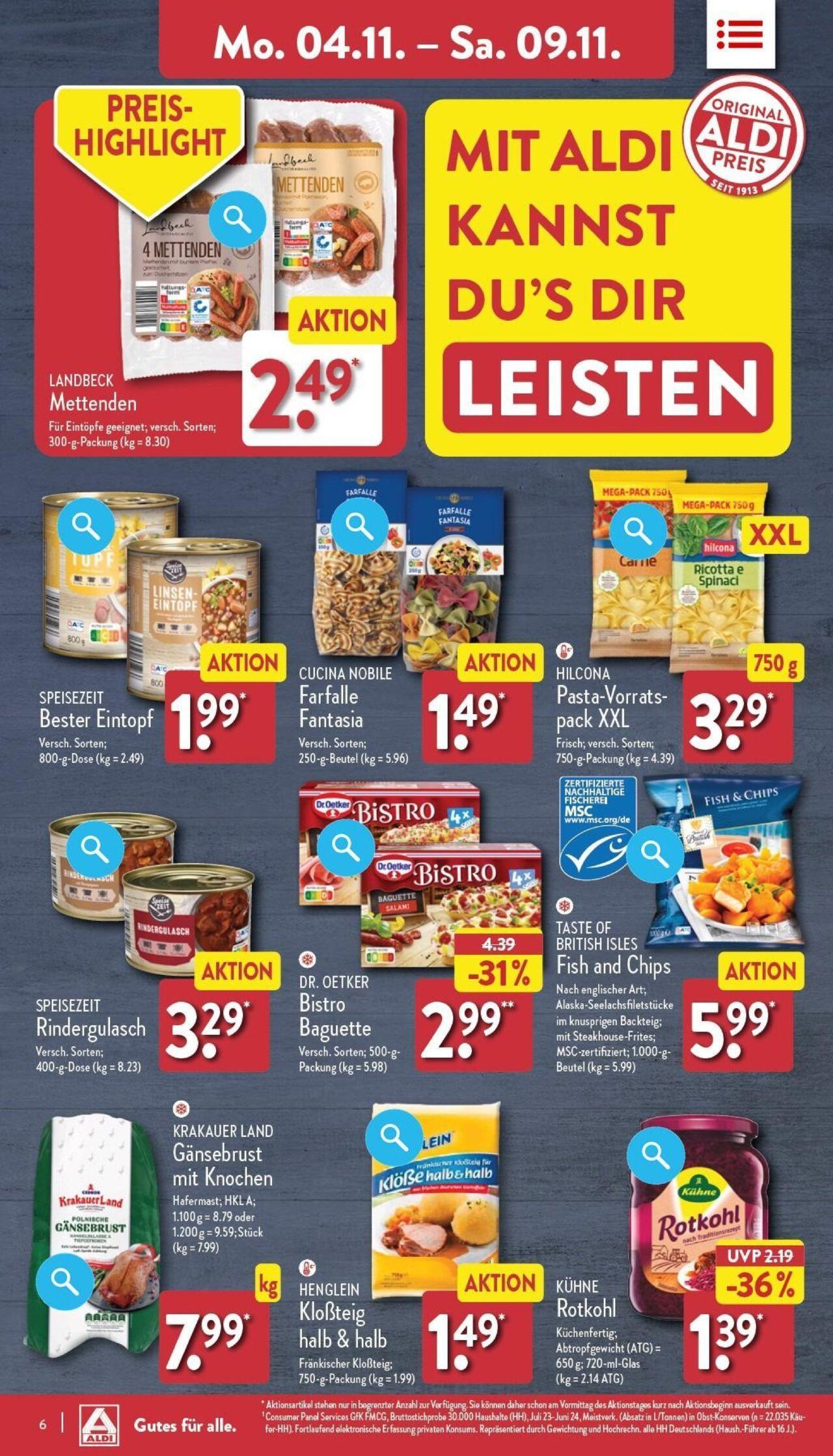 aldi - Aldi Prospekt 04.11.2024 - 09.11.2024 - page: 6