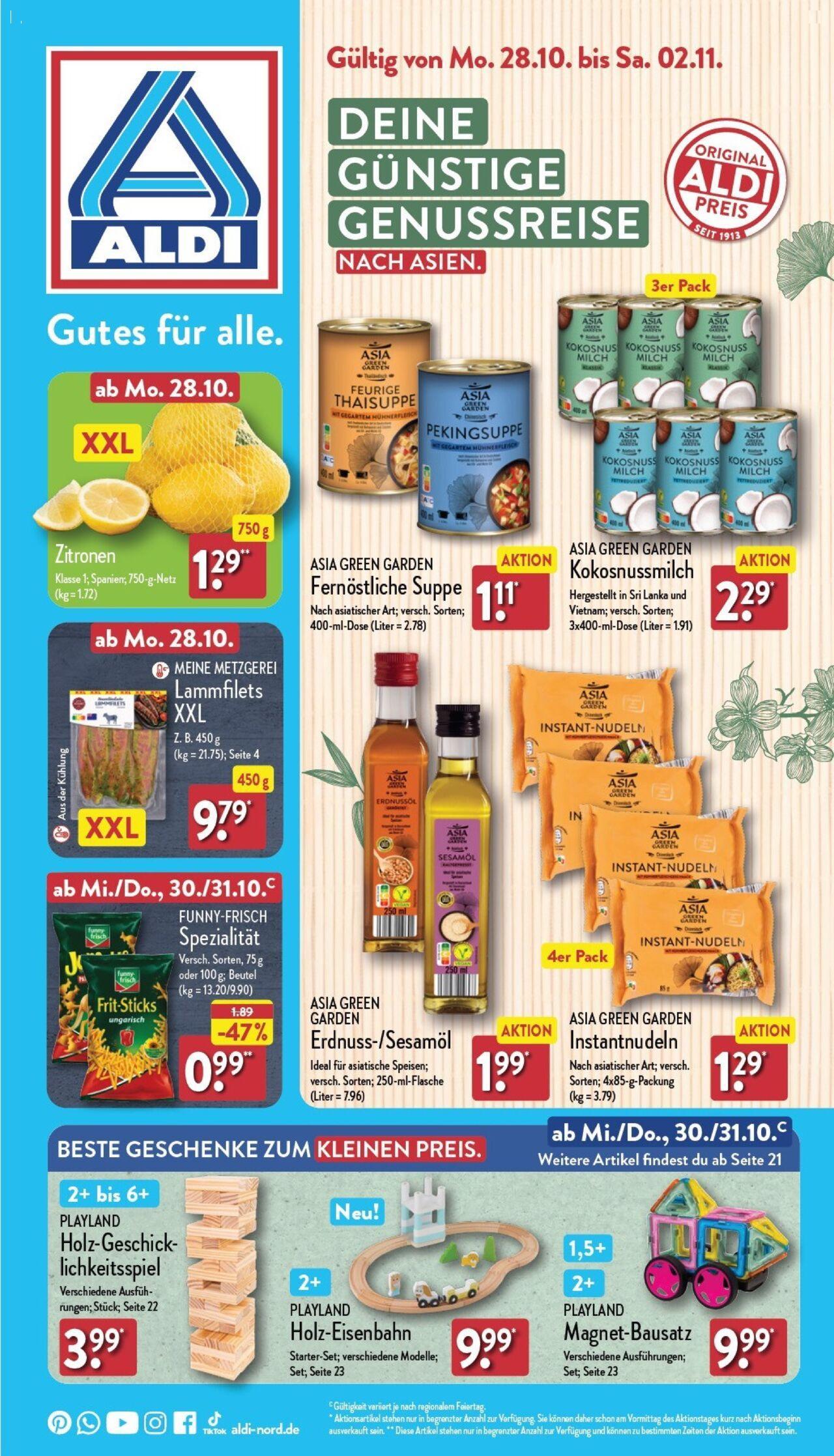 aldi - Aldi Prospekt 28.10.2024 - 02.11.2024