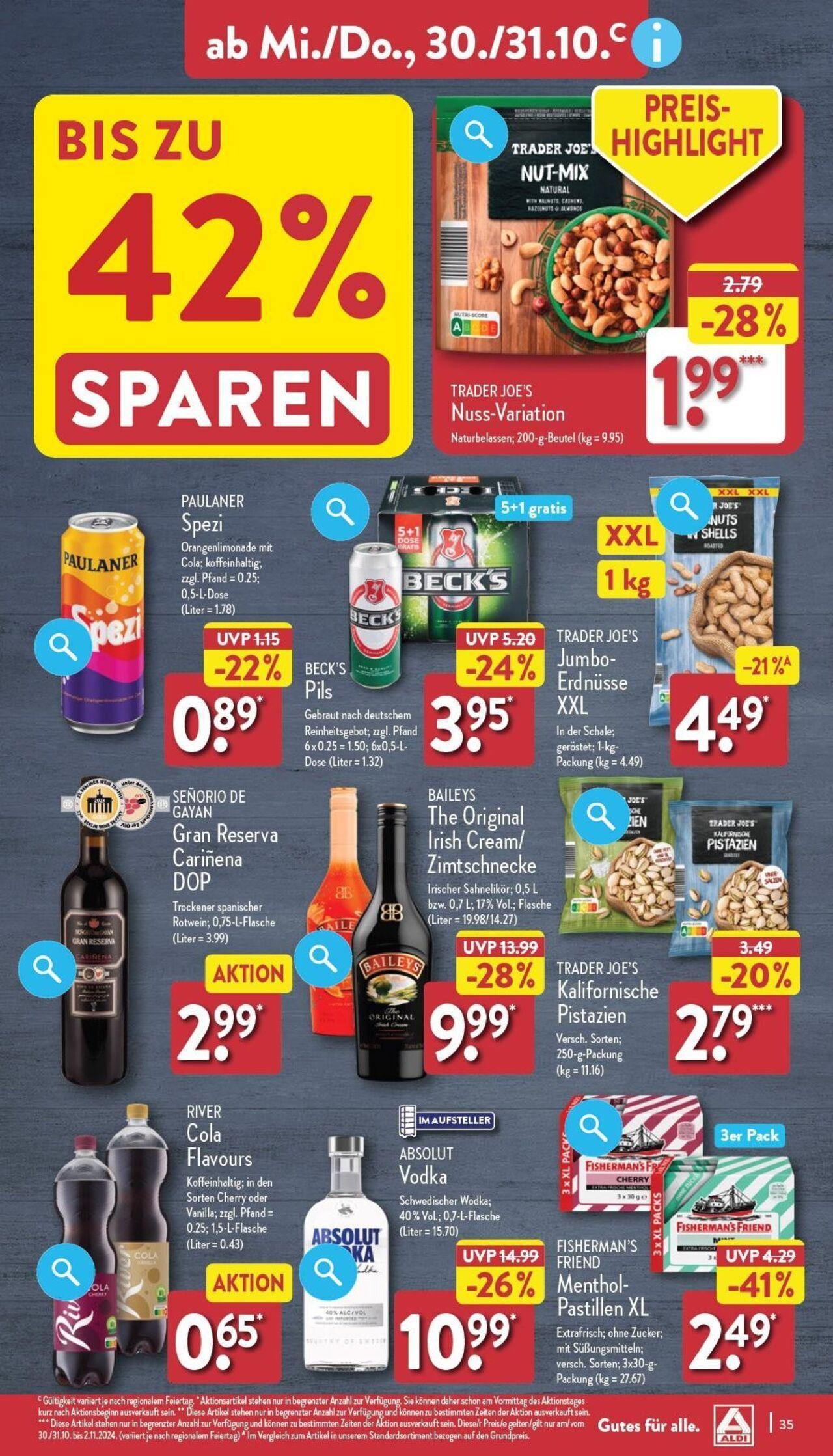 aldi - Aldi Prospekt 28.10.2024 - 02.11.2024 - page: 35