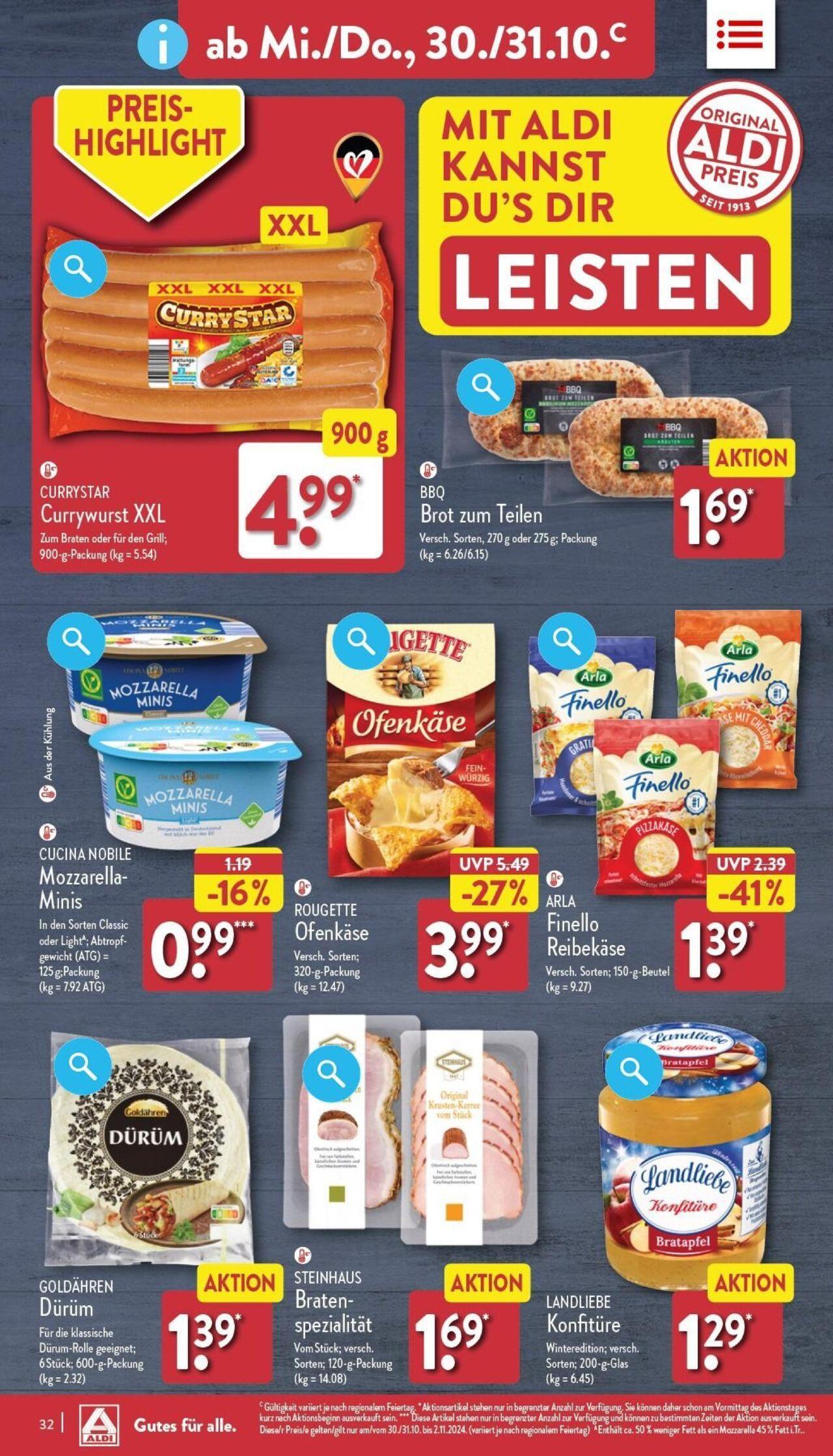 aldi - Aldi Prospekt 28.10.2024 - 02.11.2024 - page: 32