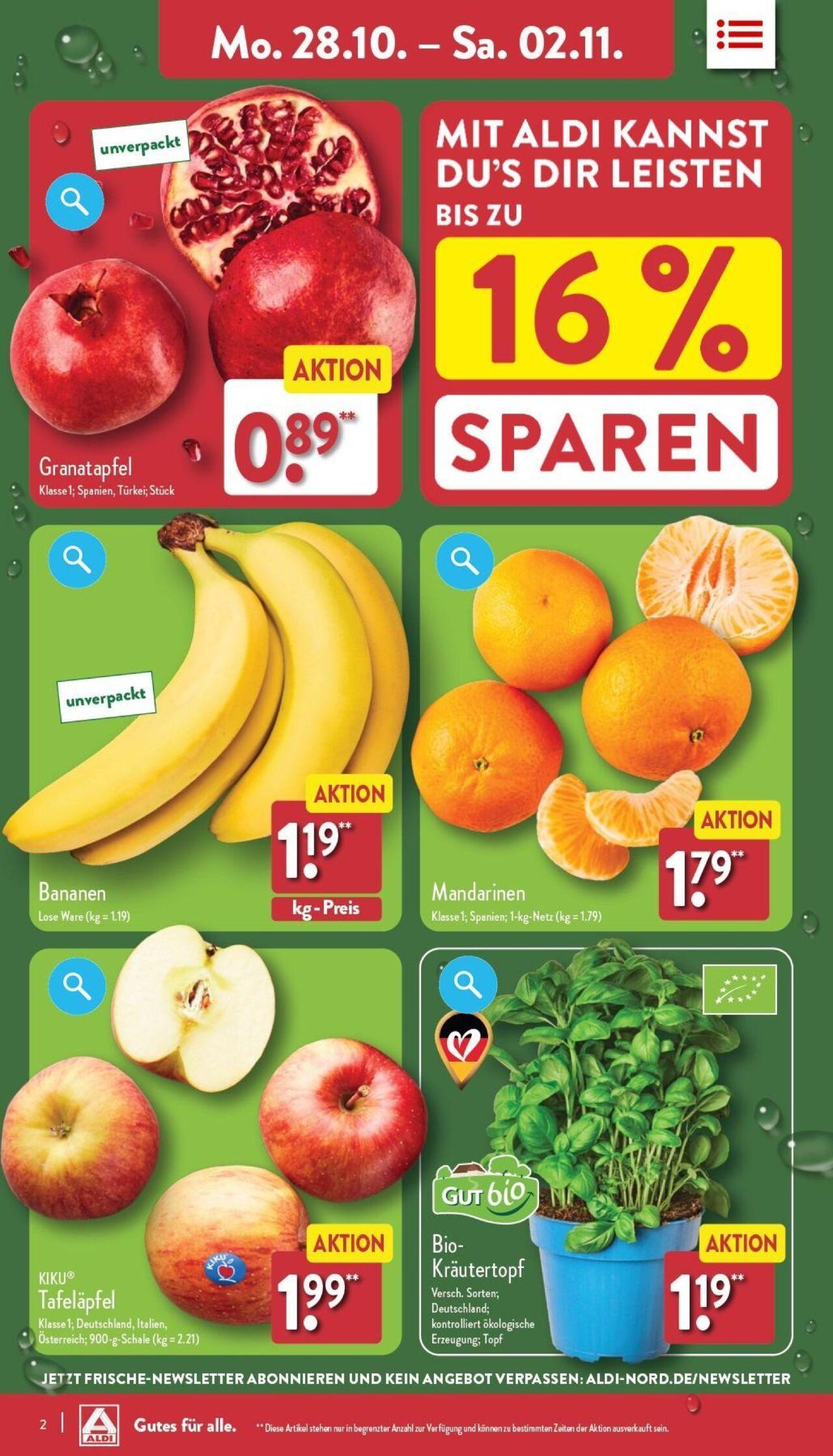 aldi - Aldi Prospekt 28.10.2024 - 02.11.2024 - page: 2