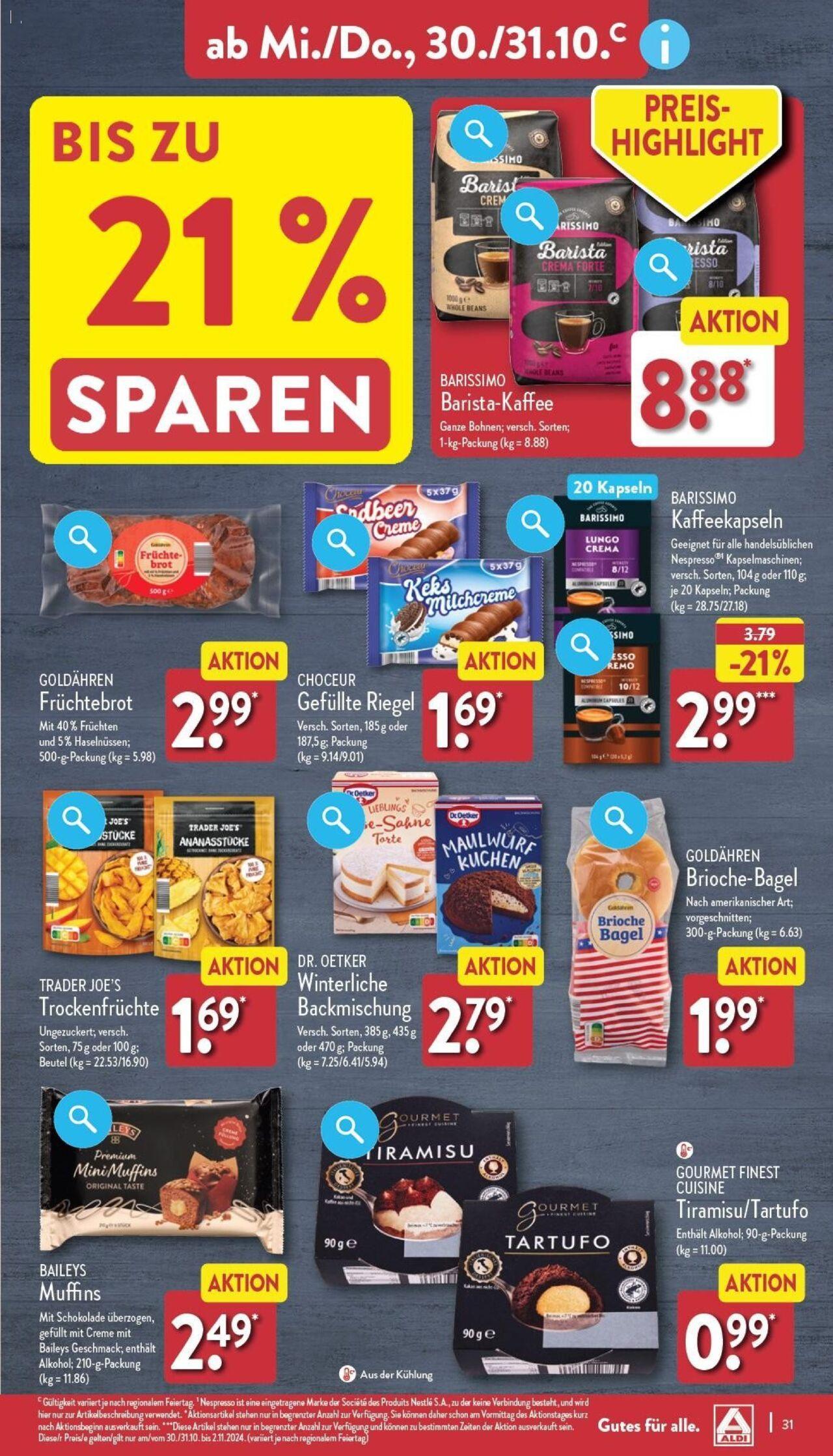 aldi - Aldi Prospekt 28.10.2024 - 02.11.2024 - page: 31