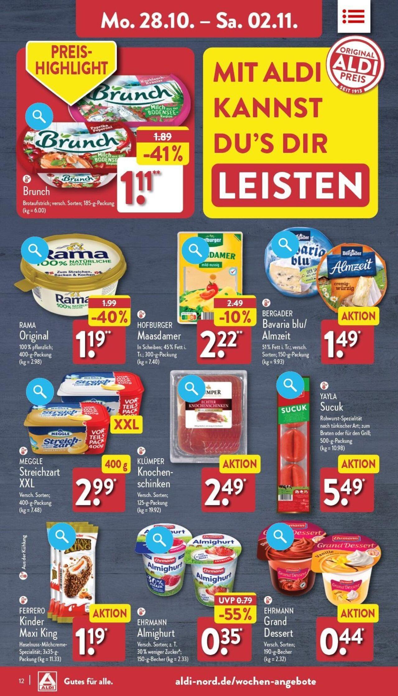 aldi - Aldi Prospekt 28.10.2024 - 02.11.2024 - page: 12